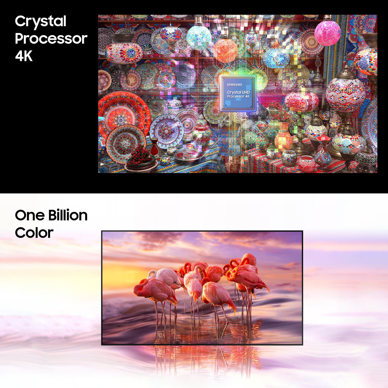Image of Samsung Crystal 4K iSmart Series 108 cm (43 inch) Ultra HD (4K) LED Smart Tizen TV with Crystal Processor 4K | PurColor | One Billion Color | HDR 10+ Support | TV Key | Triple Protection | ConnectShare | SmartThings App Support | Knox Security