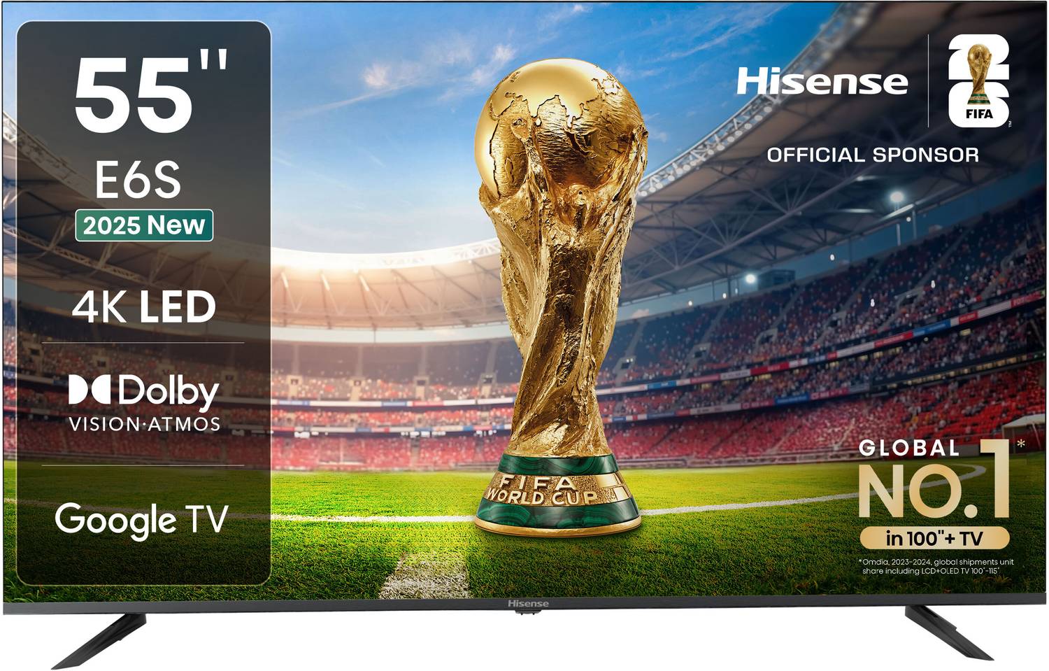 Hisense 139 cm (55 inch) Ultra HD (4K) LED Smart Google TV (55E6S