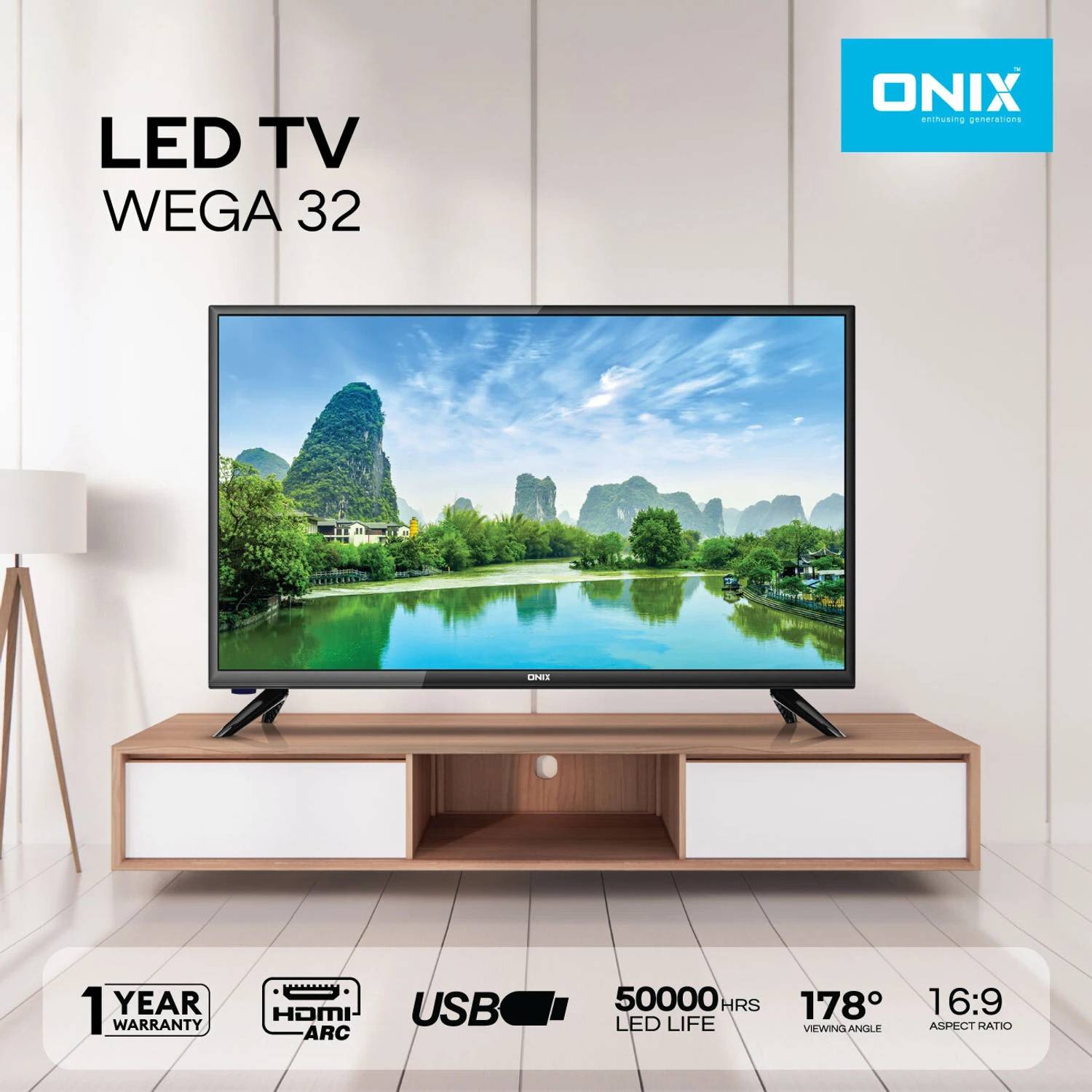 Onix 80 cm (32 inch) HD Ready LED TV with 20 W speaker | 2 HDMI