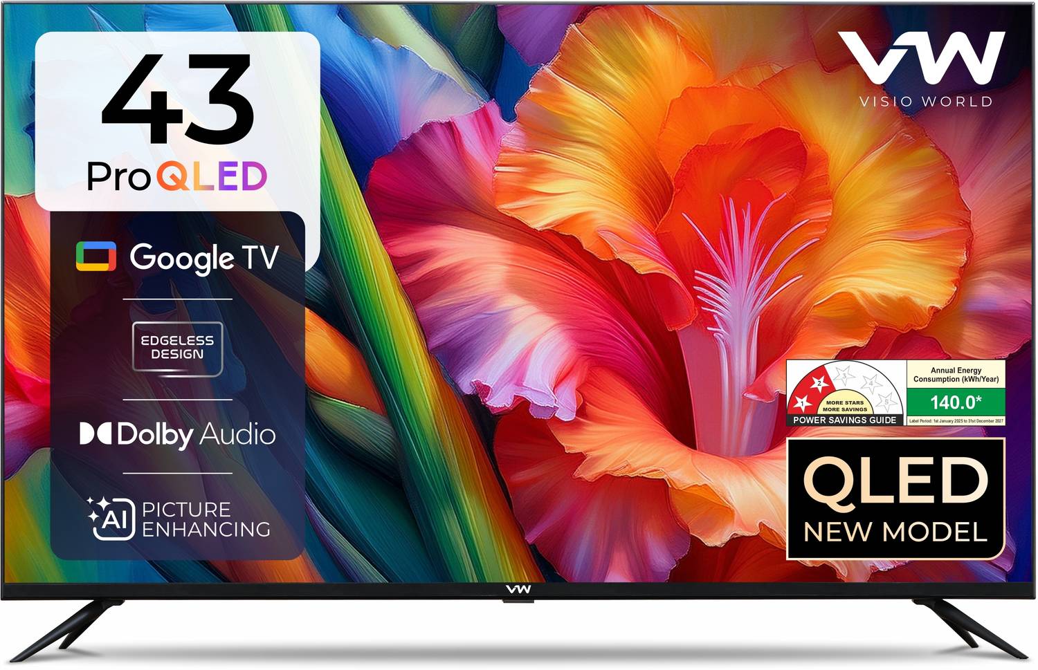Pro Series 109 cm (43 inch) QLED Ultra HD (4K) Smart Google TV 20