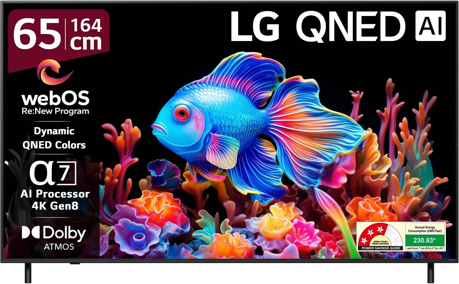LG AI TV QNED 8CA 164 cm (65 inch) Ultra HD (4K) QNED Smart WebOS