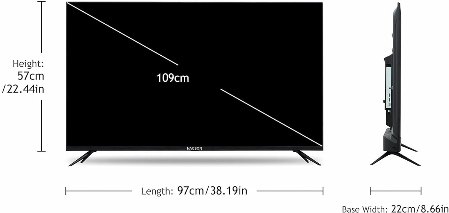 Image of Nacson 109 cm (43 inch) Full HD LED Android TV with YOUTUBE, CLOUDTV APP STORE, PRIME VIDEOS, JIOHOTSTAR, Z5, SONY LIV, MX PLAYER TV, JIOCINEMA, CHAUPAL, CLOUD TV ,MOVIE BOX
