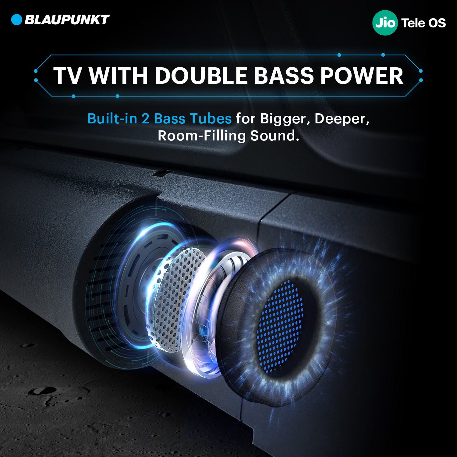 Image of Blaupunkt 80 cm (32 inch) QLED HD Ready Smart JioTele OS TV 2026 Edition with 48W Sound Output 2 Speaker 350 Nits Brightness 400+ free live TV channels 300+ JioGames Web Browser Sports Mode Bezel Less Design