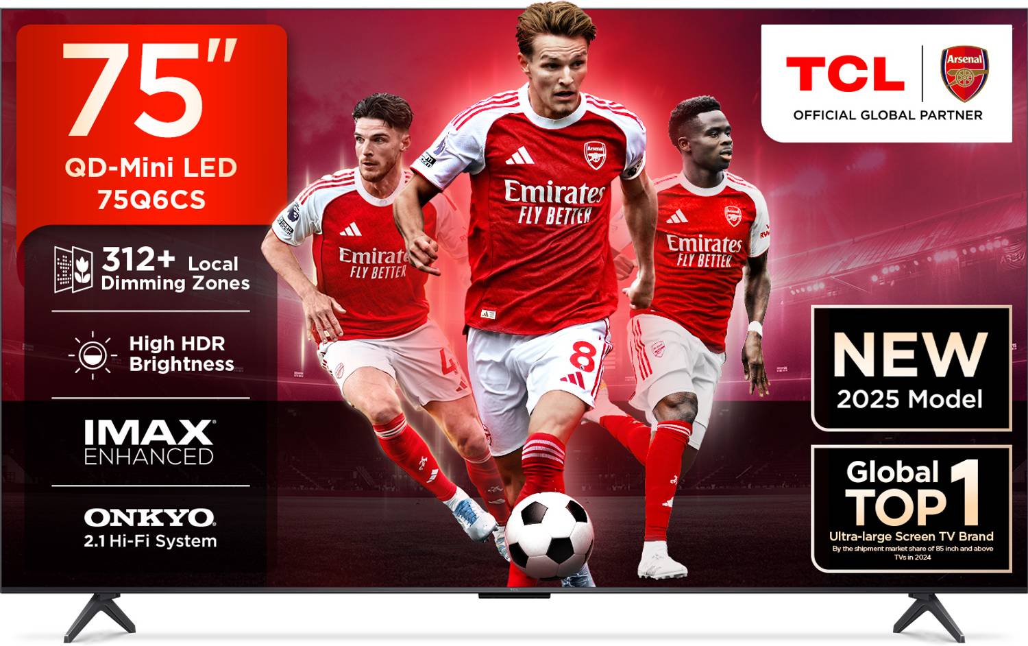 TCL 75Q6CS 189 cm (75 inch) Ultra HD (4K) Mini LED Smart Google T