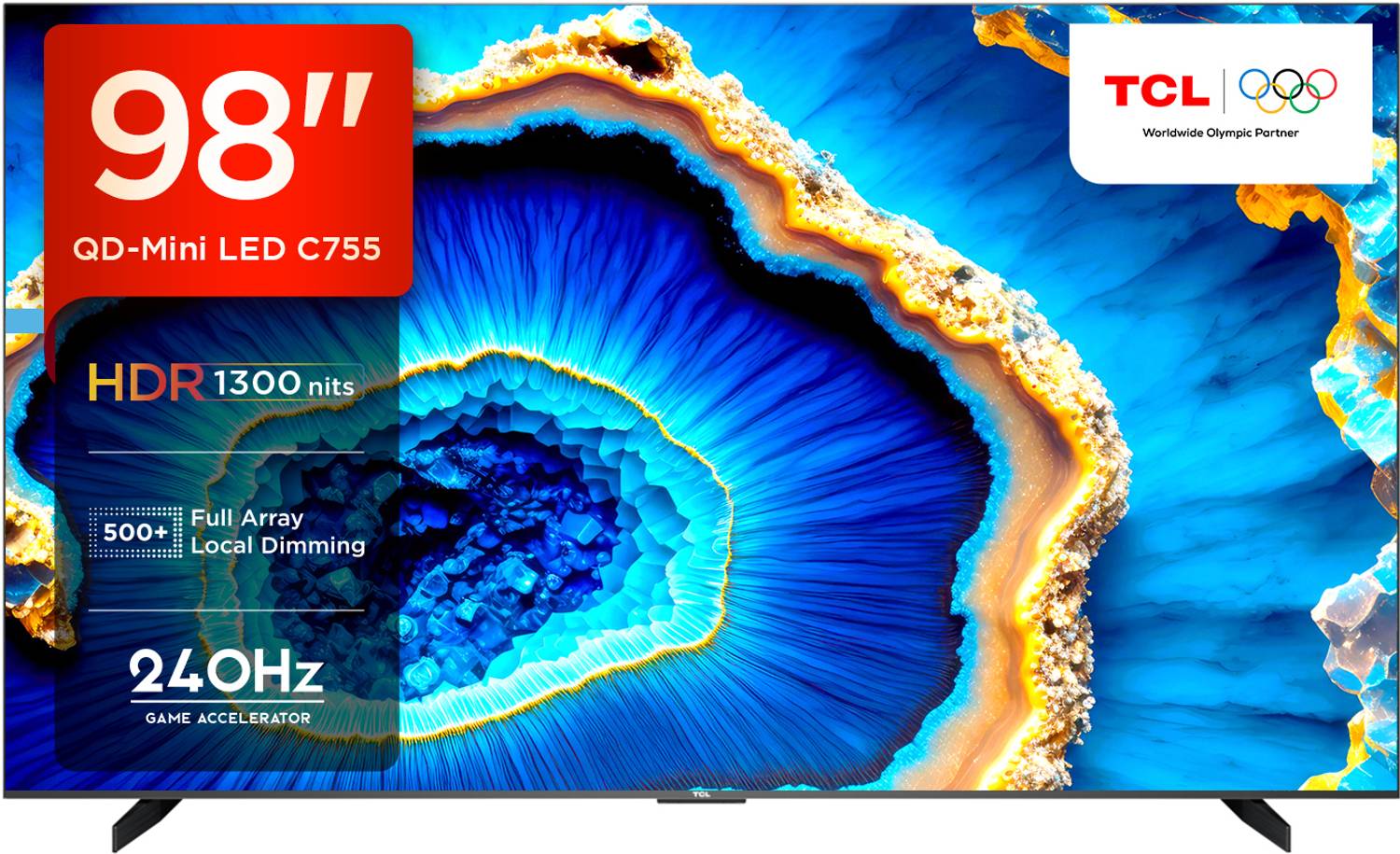 TCL C755 248 cm (98 inch) Ultra HD (4K) Mini LED Smart Google TV