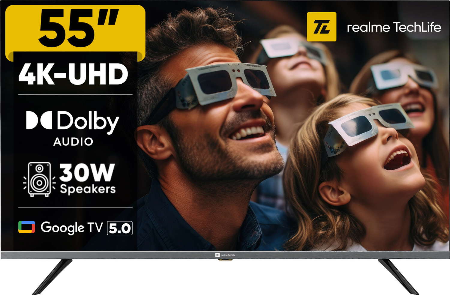 Image of realme TechLife 139 cm (55 inch) Ultra HD (4K) LED Smart Google TV