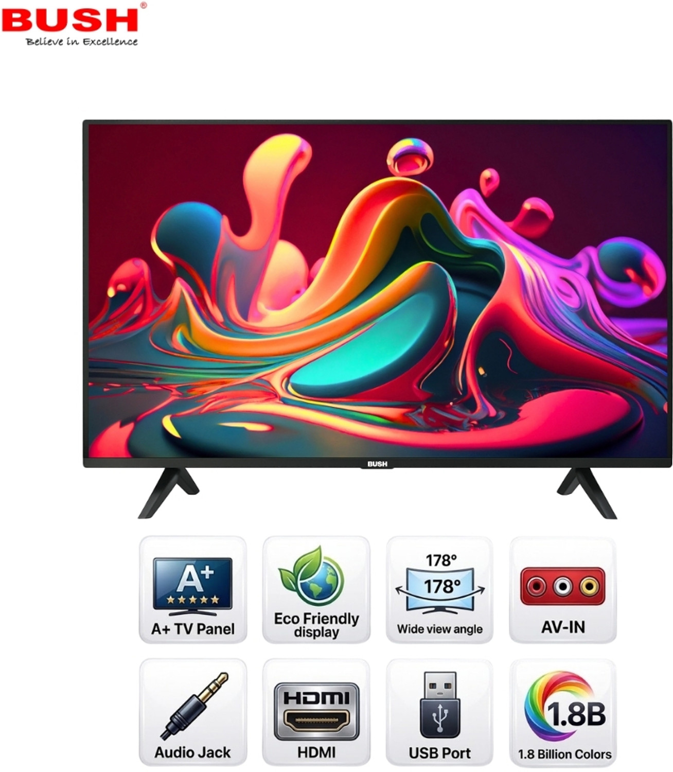 Image of Bush 109 cm (43 inch) Full HD LED Smart Android Based TV