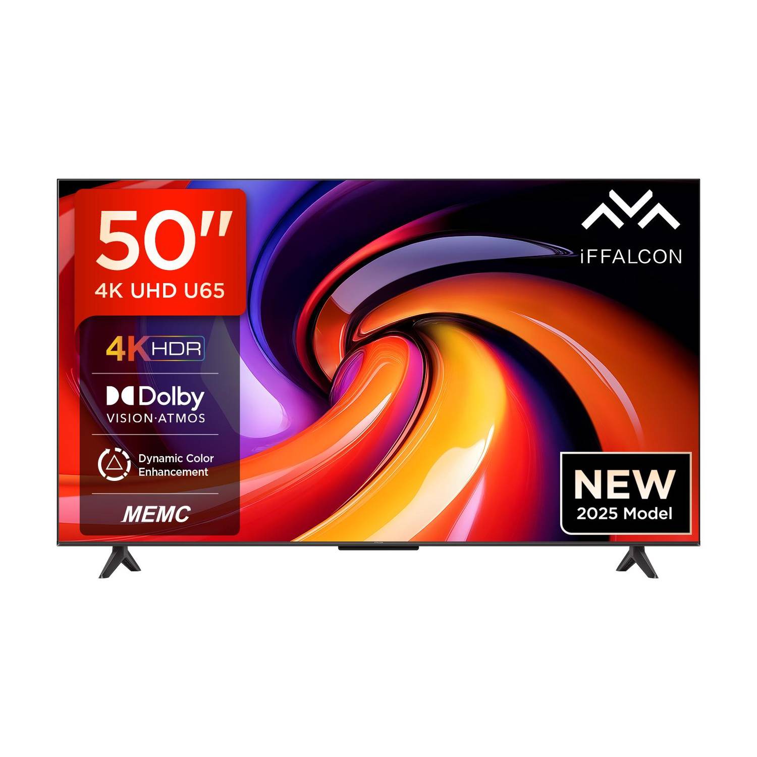 iFFALCON U65 126 cm (50 inch) Ultra HD (4K) LED Smart Google TV with MEMC | Dolby Vision-Atmos | HVA Panel & Metallic Bezel-Less