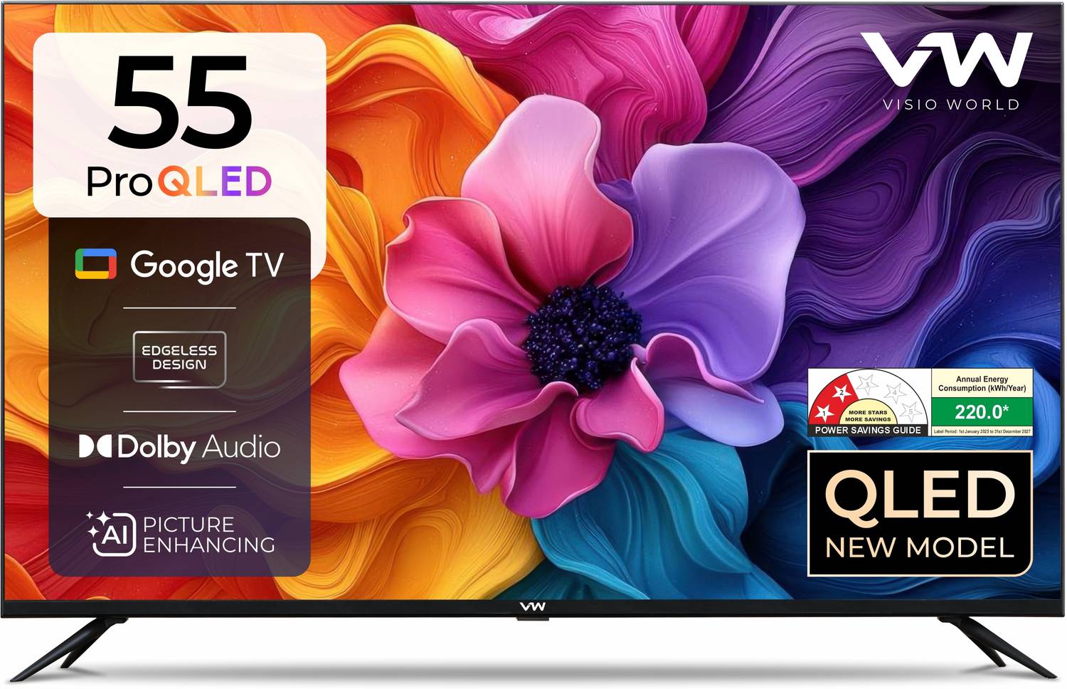 Pro Series 139 cm (55 inch) QLED Ultra HD (4K) Smart Google TV 20