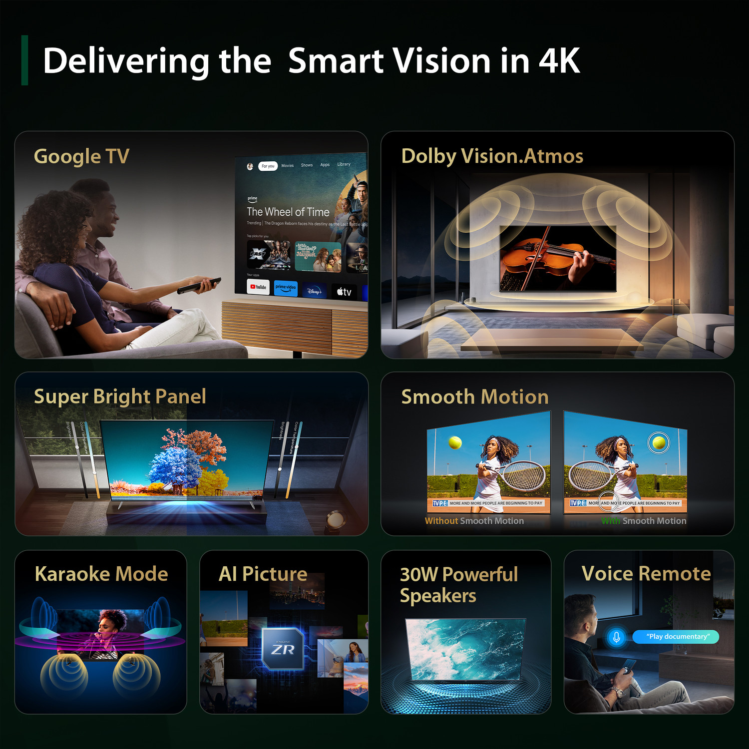 Image of TOSHIBA 127 cm (50 inch) Ultra HD (4K) LED Smart Google TV