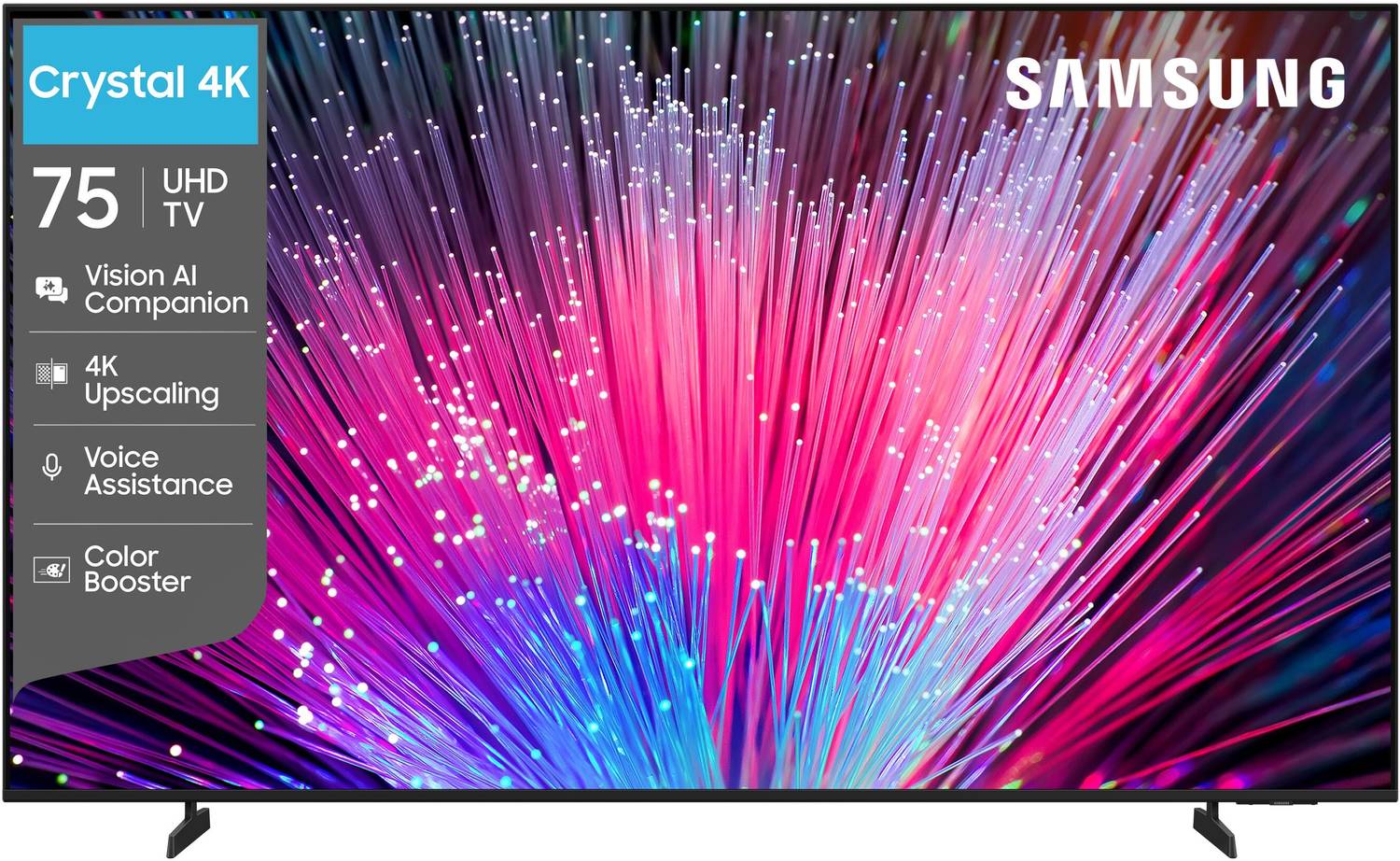 Crystal Vision AI 189 cm (75 inch) Ultra HD (4K) LED Smart Tizen