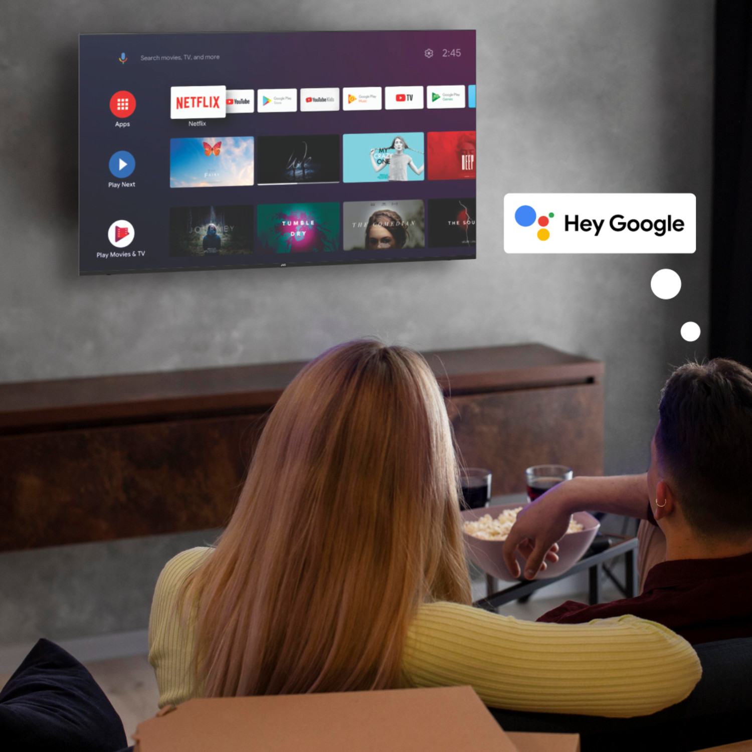 Image of JVC 164 cm (65 inch) QLED Ultra HD (4K) Smart Google TV