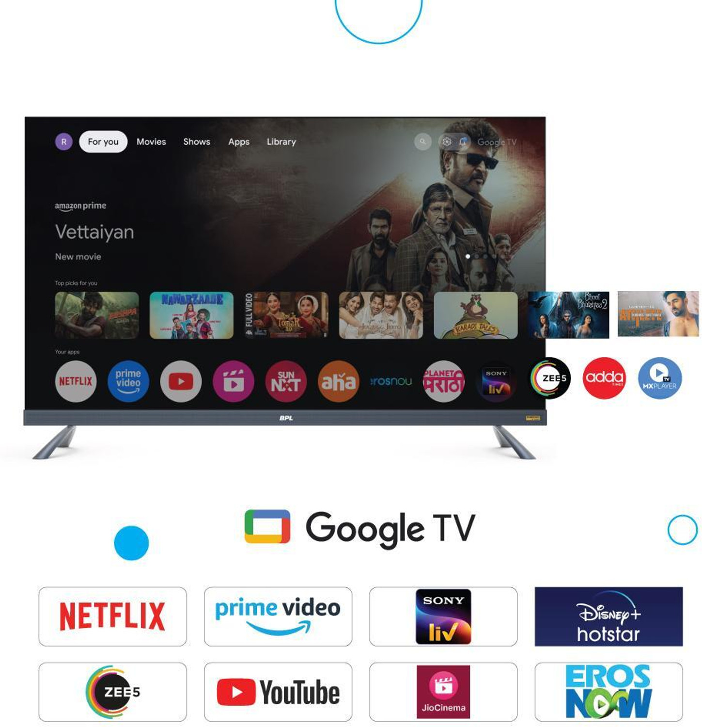 Image of BPL 165 cm (65 inch) QLED Ultra HD (4K) Smart Android TV