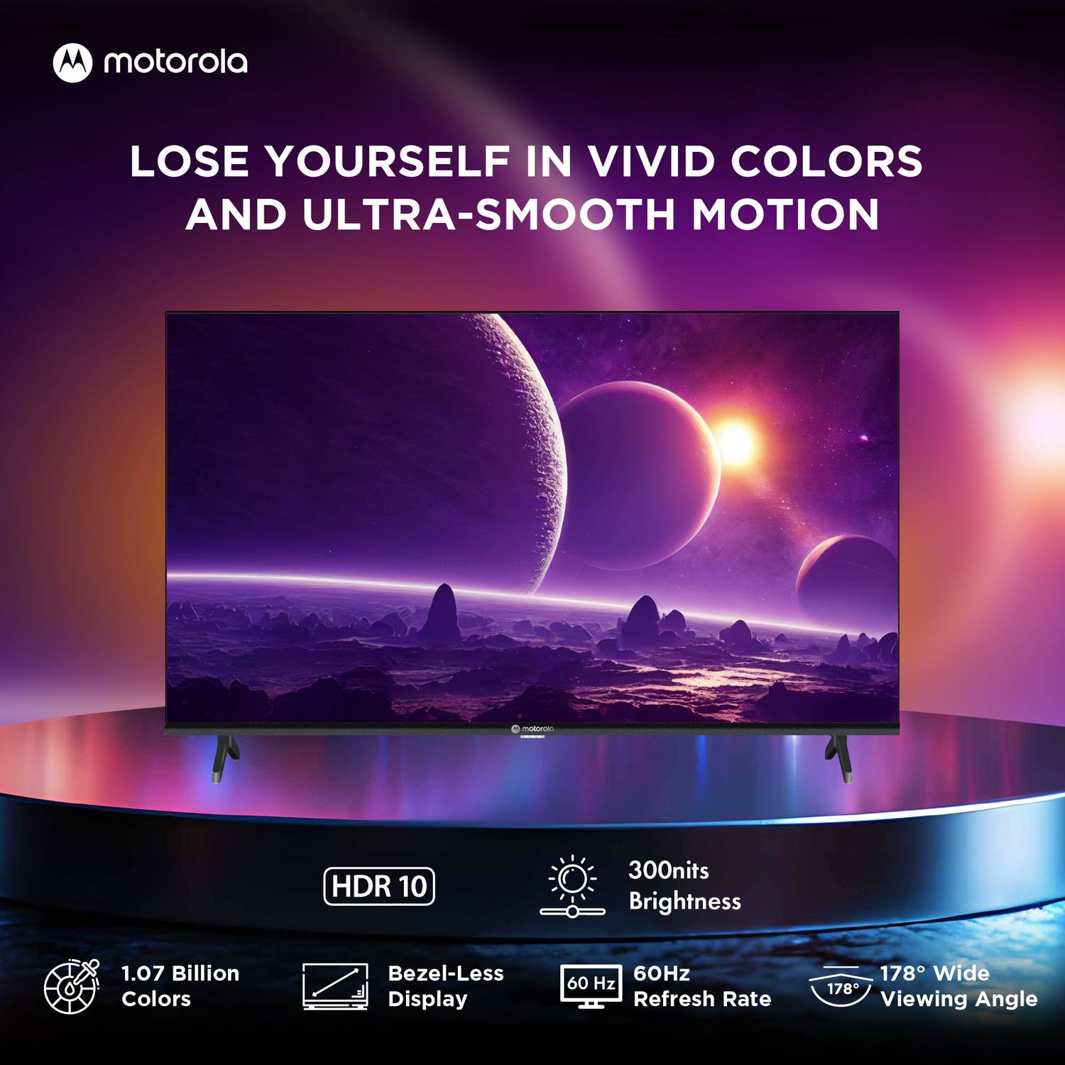 Motorola 43 inch QLED Full HD Smart Google TV - Image 3