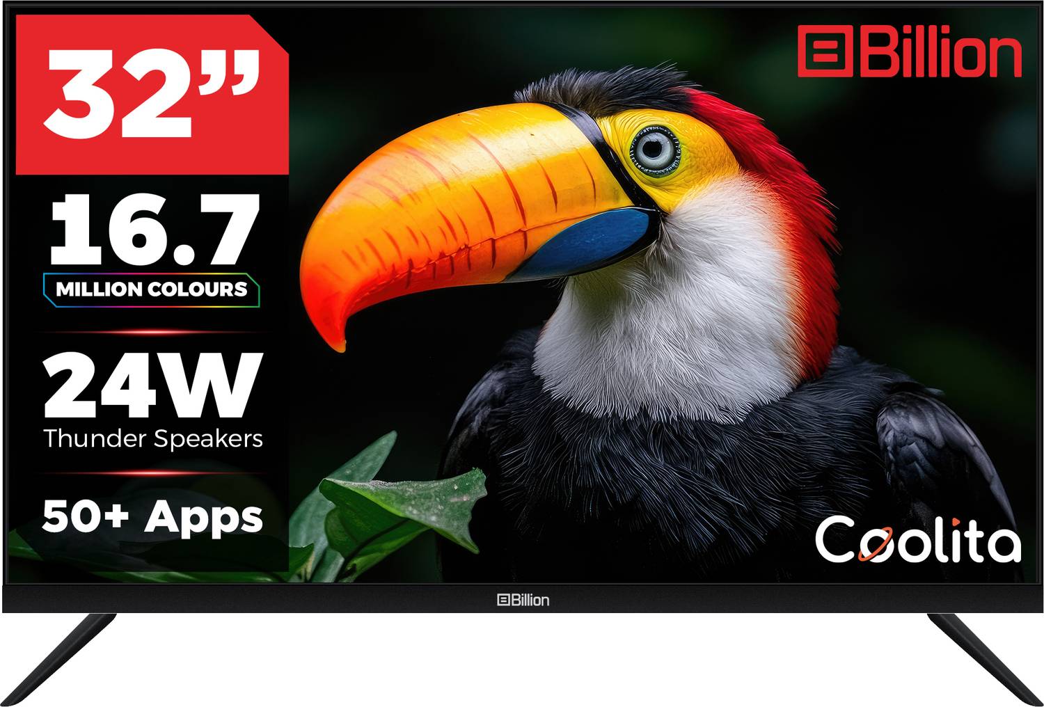 Billion 32 inch HD Ready LED Smart TV - Image 1