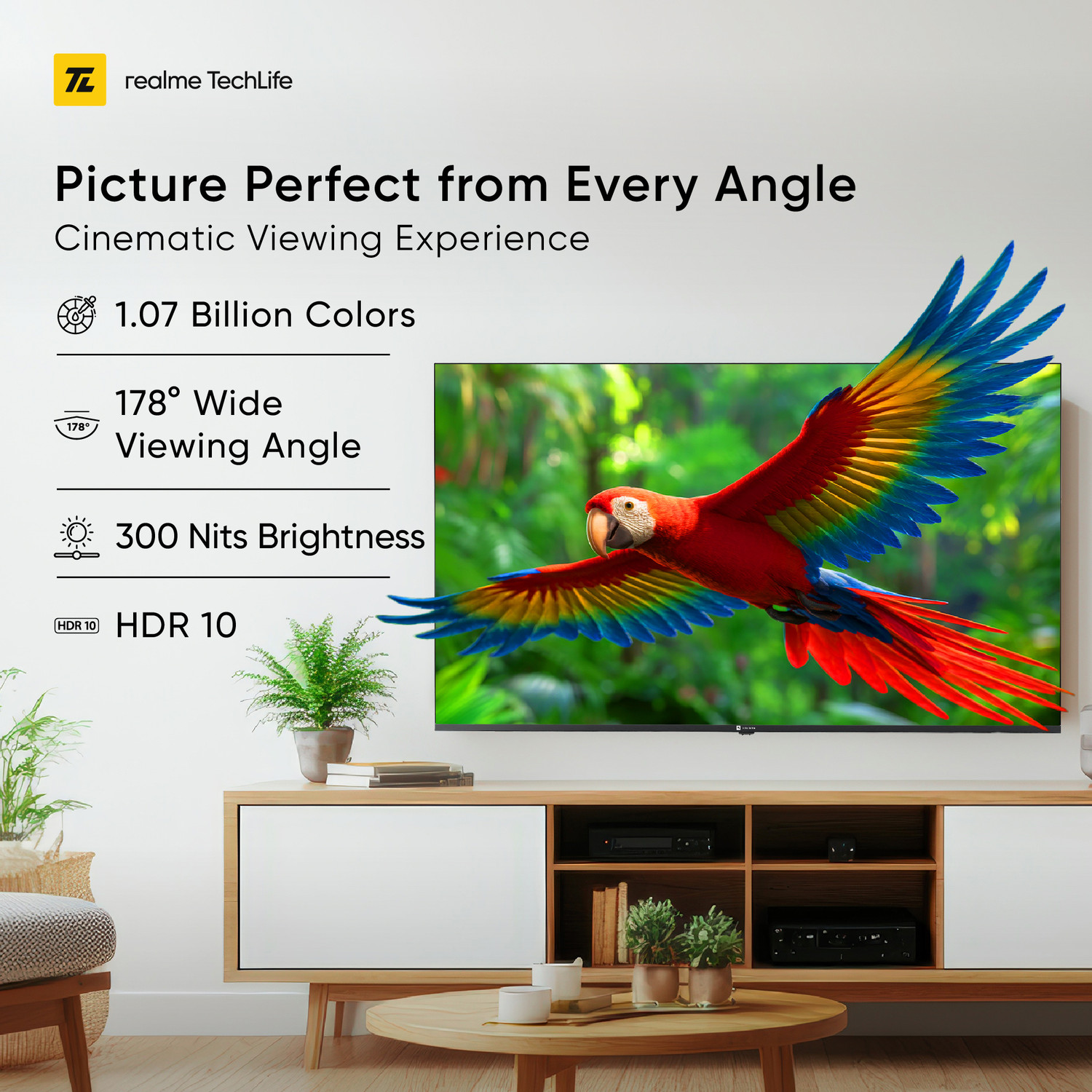 Image of realme TechLife 139 cm (55 inch) QLED Ultra HD (4K) Smart WebOS TV