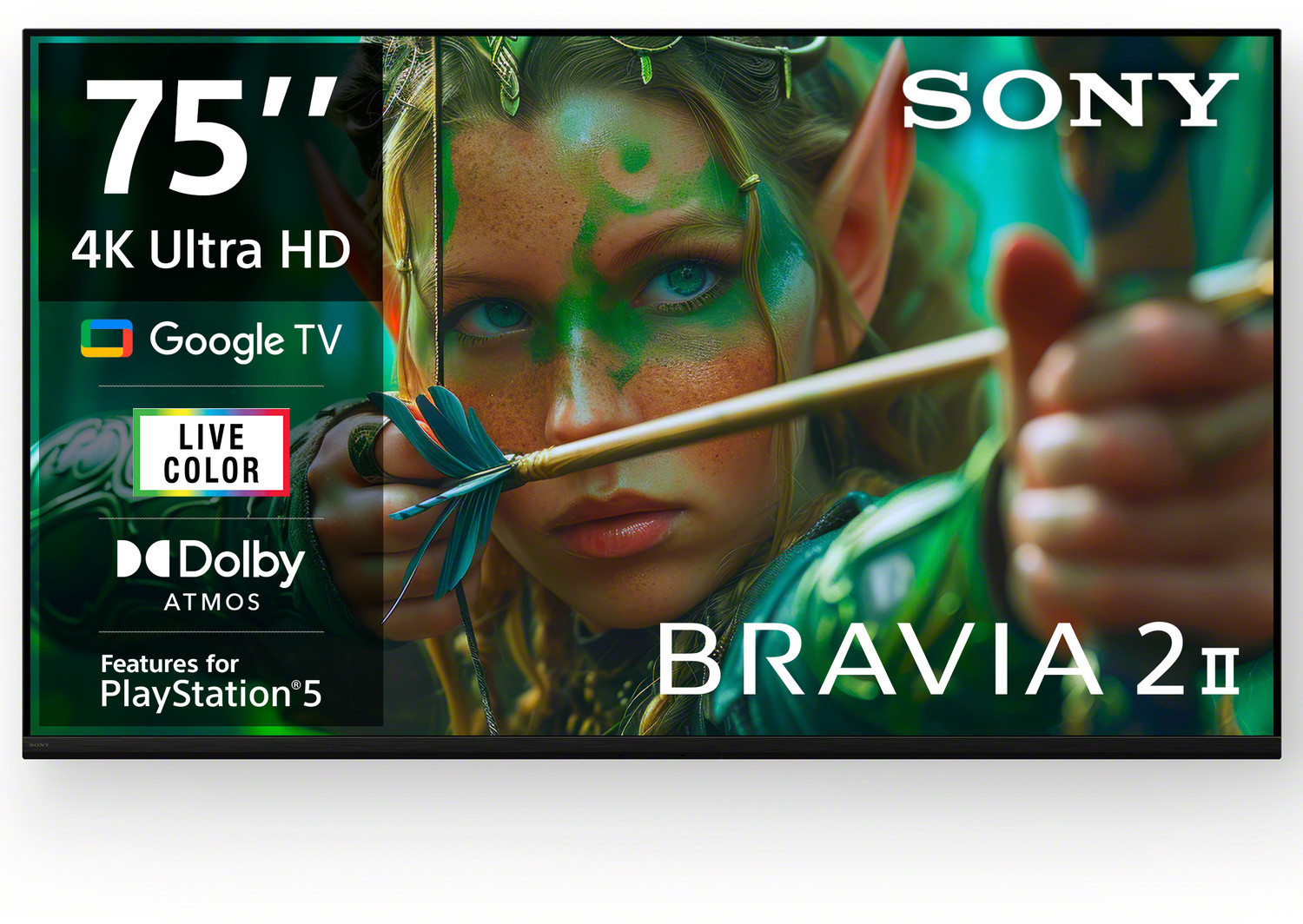 Image of SONY BRAVIA 2 II 189.3 cm (75 inch) Ultra HD (4K) LED Smart Google TV