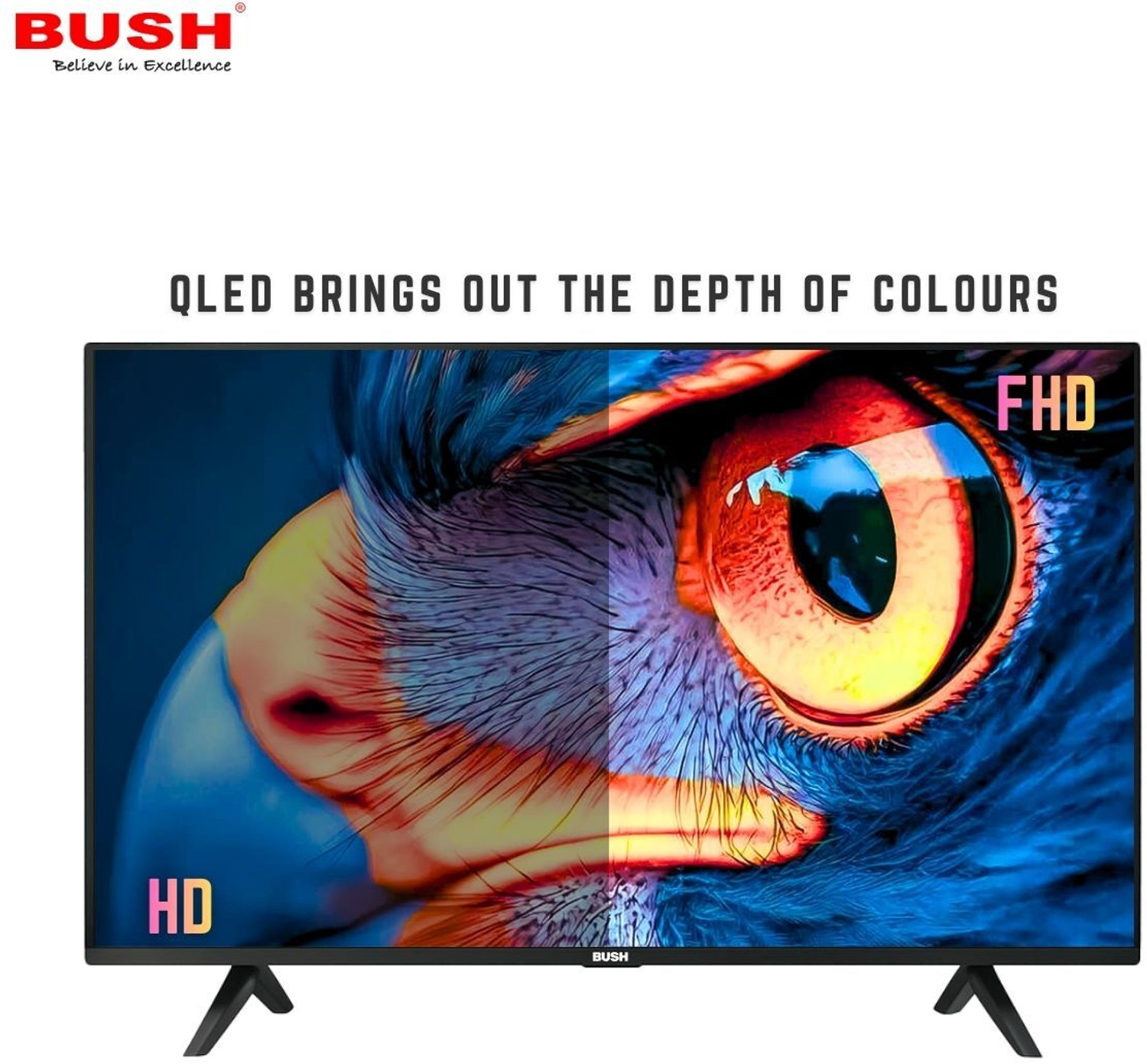 Image of Bush 109 cm (43 inch) QLED Full HD Smart Android Based TV