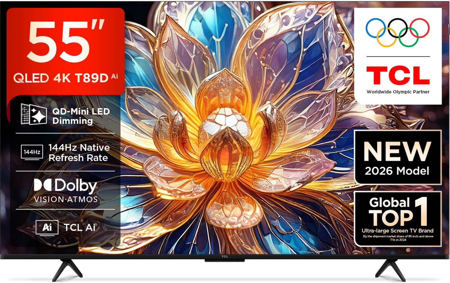 T89D 138.71 cm (55 inch) QLED Ultra HD (4K) Smart Google TV 2026
