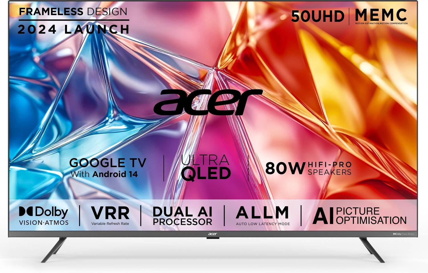 acer Super Series 127 cm (50 inch) QLED Ultra HD (4K) Smart Googl