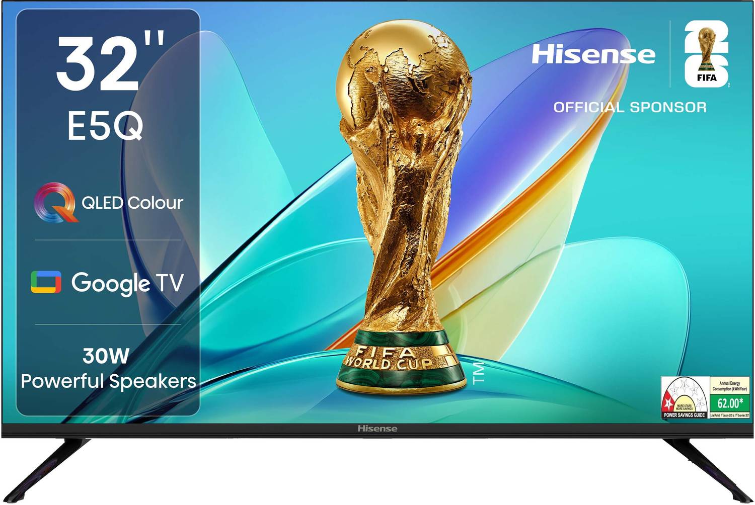 Hisense 32E5Q 80 cm (32 inch) QLED HD Ready Smart Google TV with