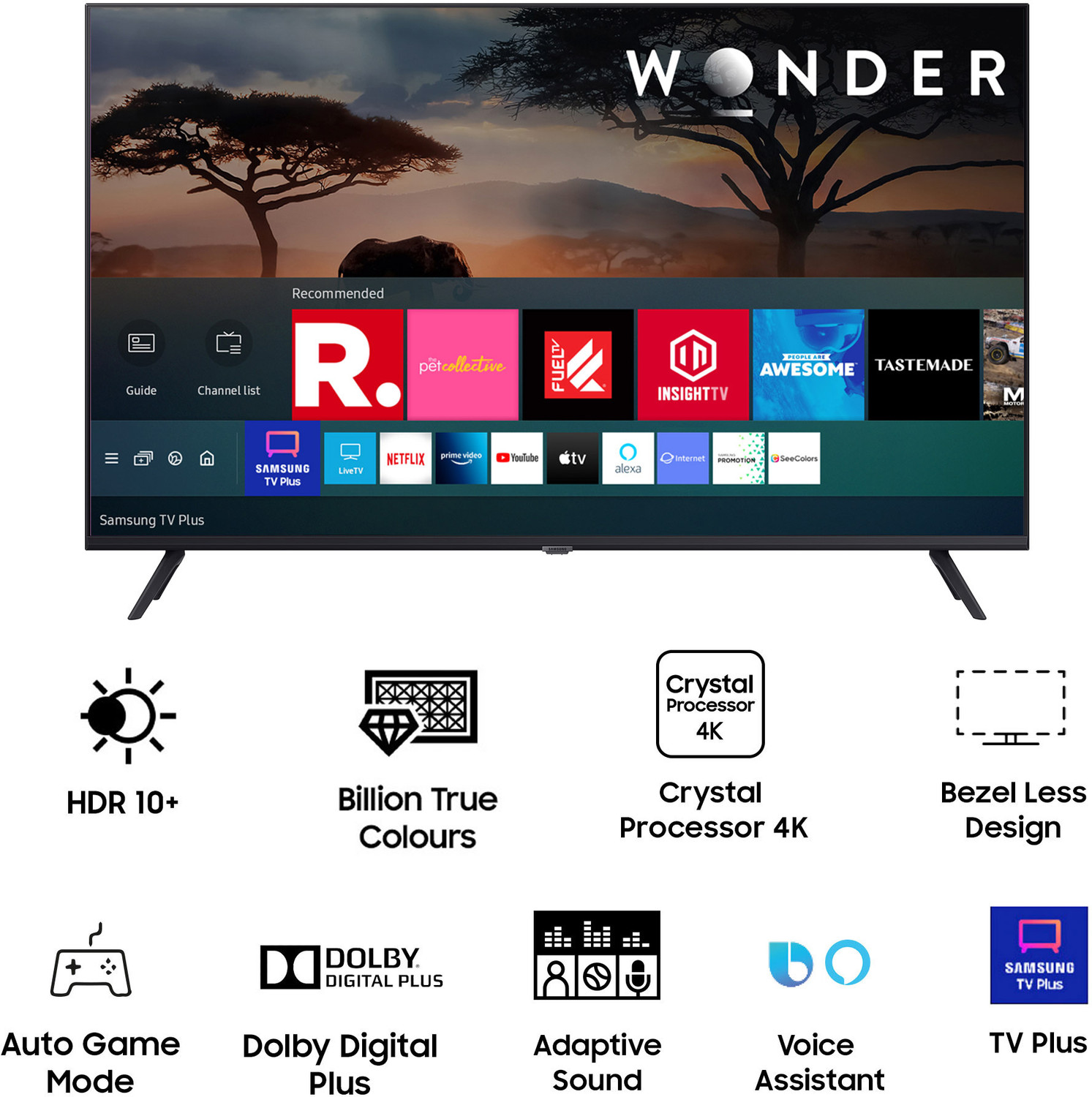 Image of Samsung Crystal 4K Neo Series 108 cm (43 inch) Ultra HD (4K) LED Smart Tizen TV with Voice Search
