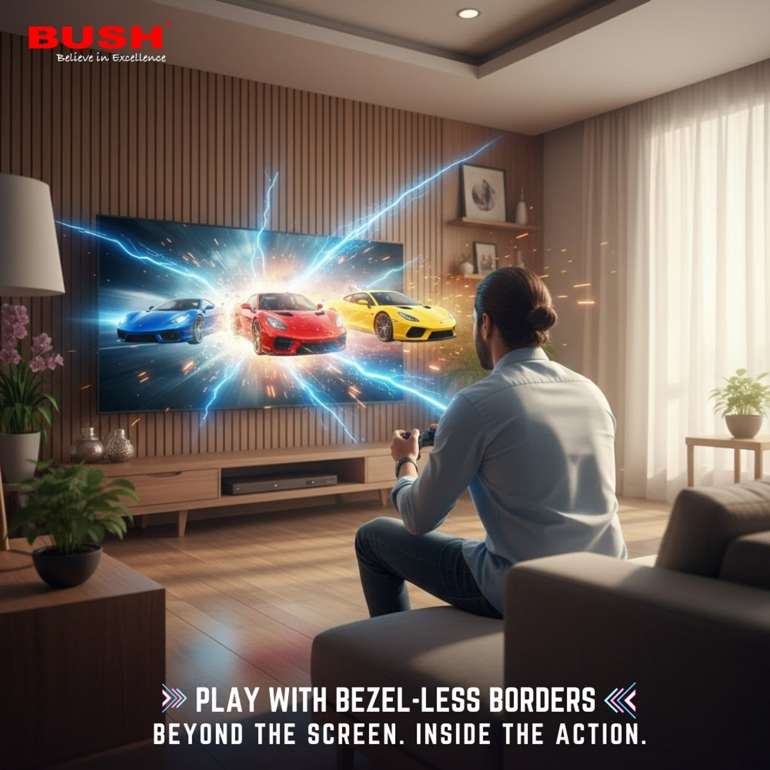 Image of Bush 109 cm (43 inch) Full HD LED Smart Android Based TV