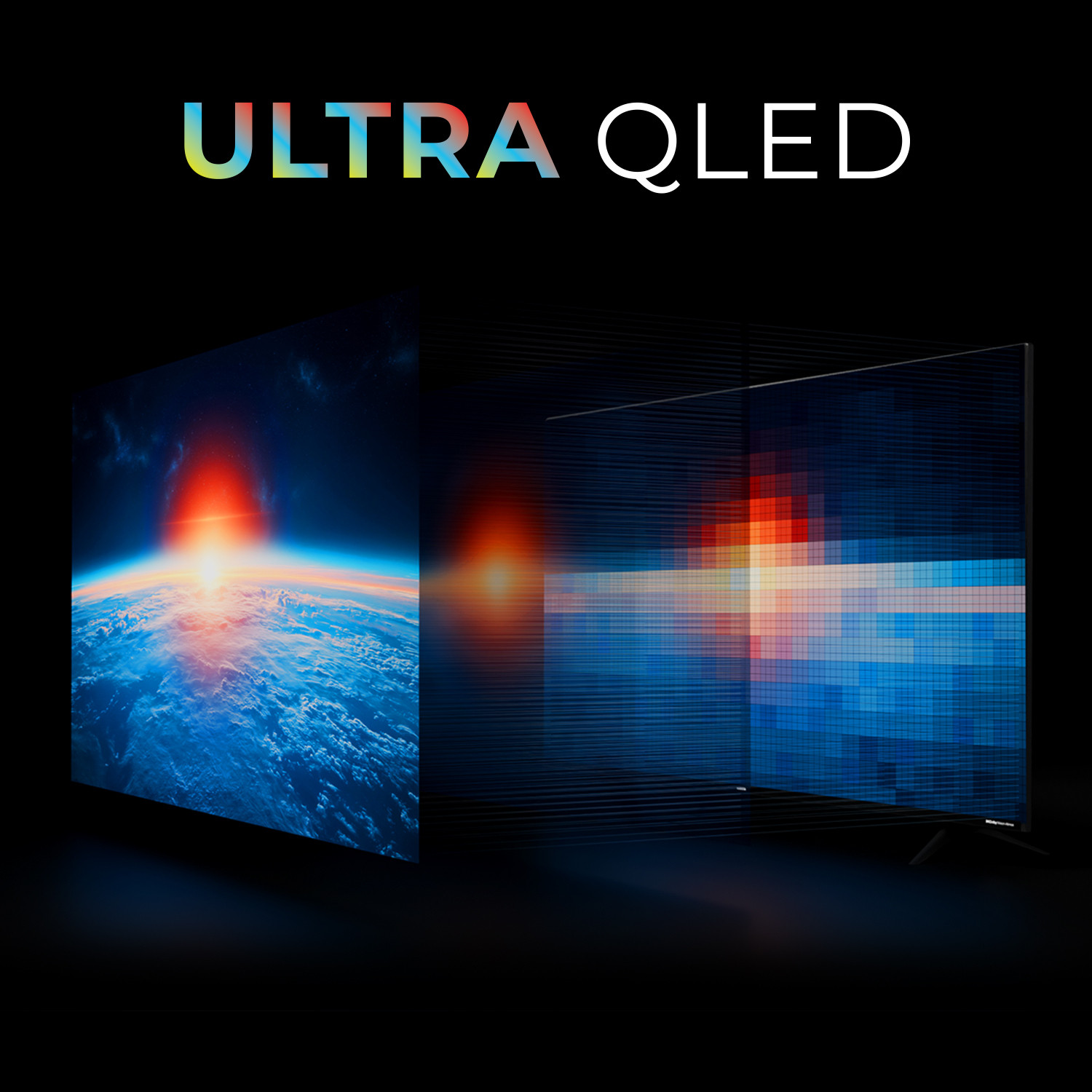 Image of Wobble X Series 138.7 cm (55 inch) QLED Ultra HD (4K) Smart Google TV with MEMC Dolby Vision| 80W Dolby Atmos| ALLM 120Hz VRR