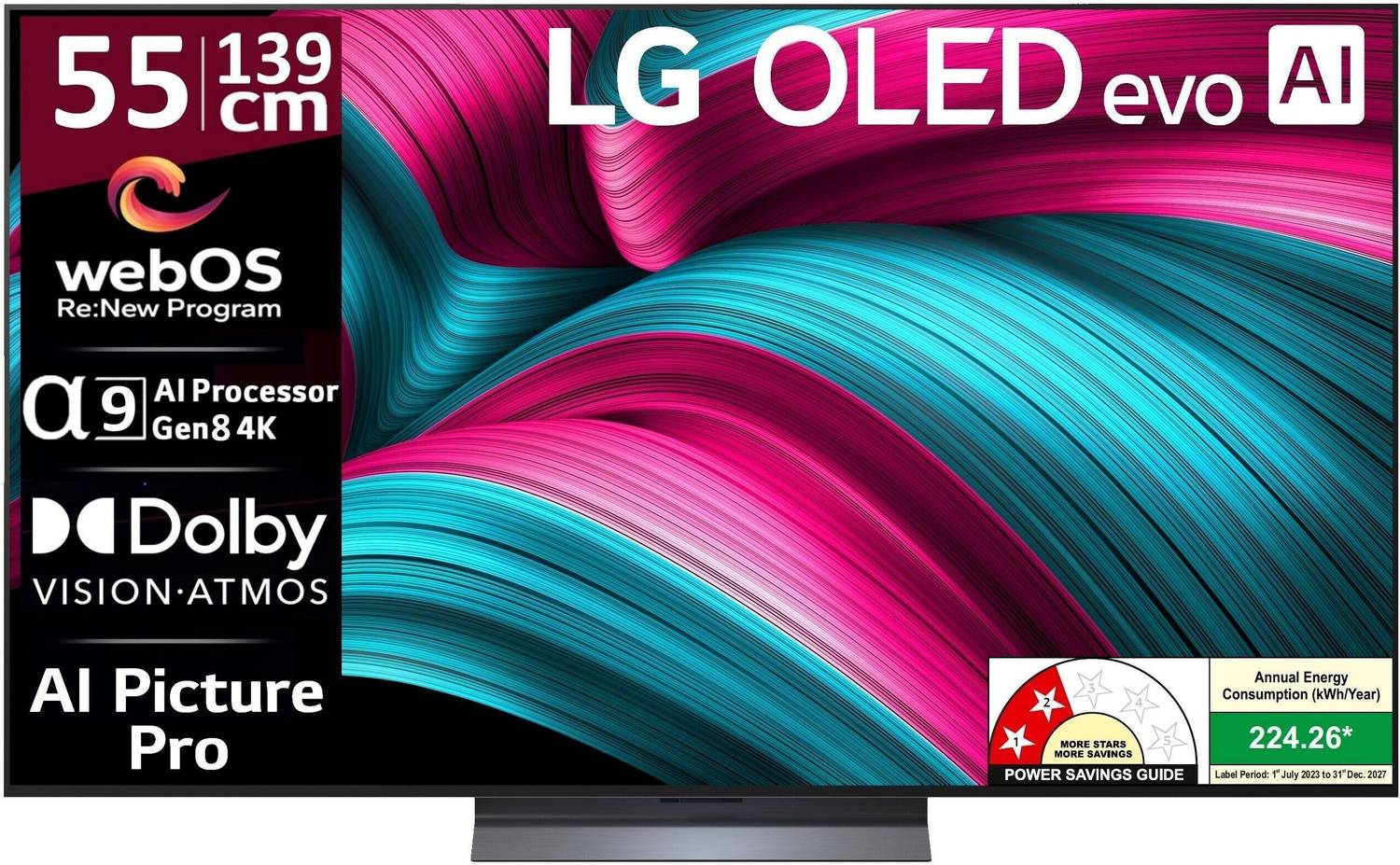 LG evo AI C5 139 cm (55 inch) OLED Ultra HD (4K) Smart WebOS TV w
