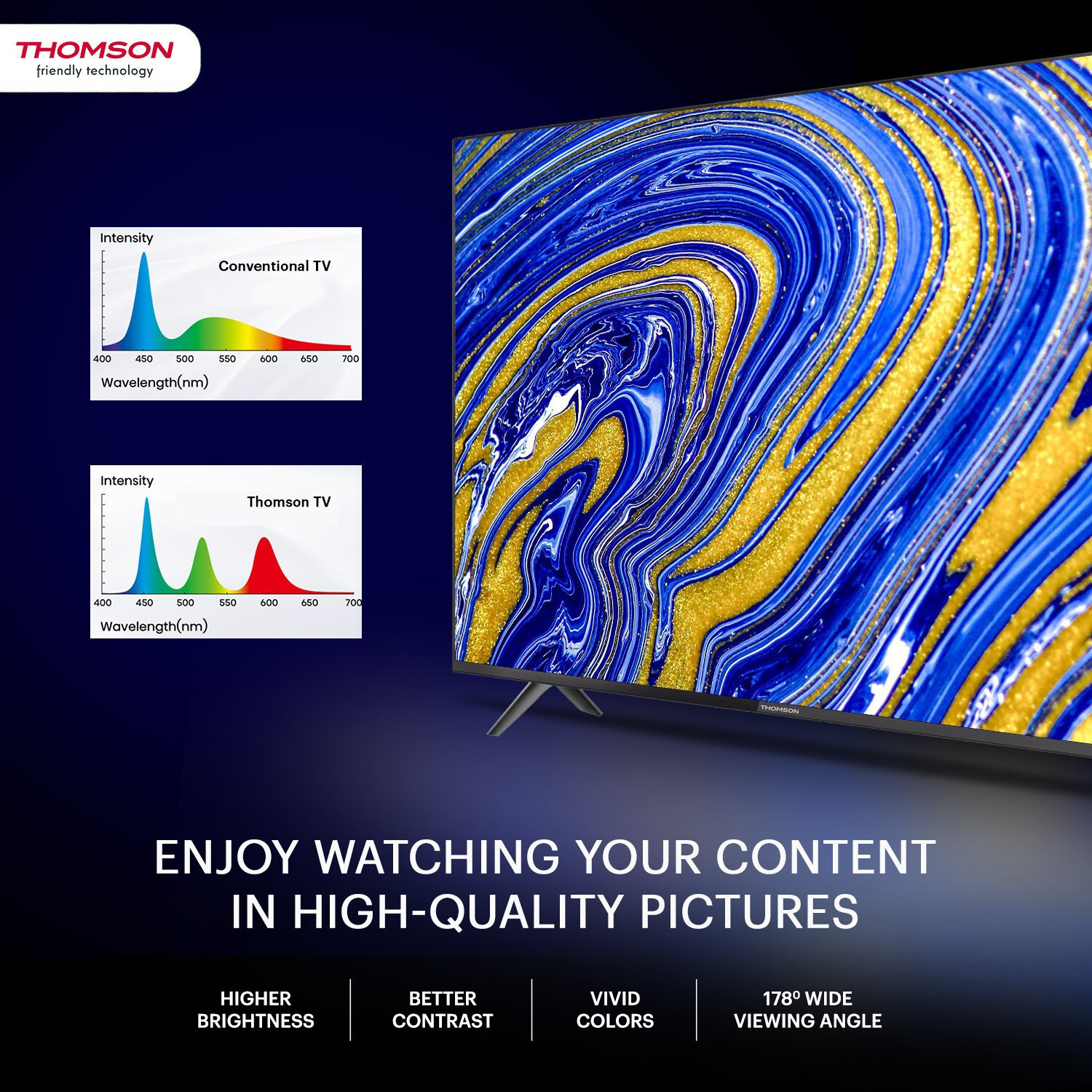 Image of Thomson Alpha 80 cm (32 inch) HD Ready LED Smart Linux TV with 30 W Sound Output | Wide View Angle | Vivid Color | Bezel-Less Design | Web Browser | Sports Mode