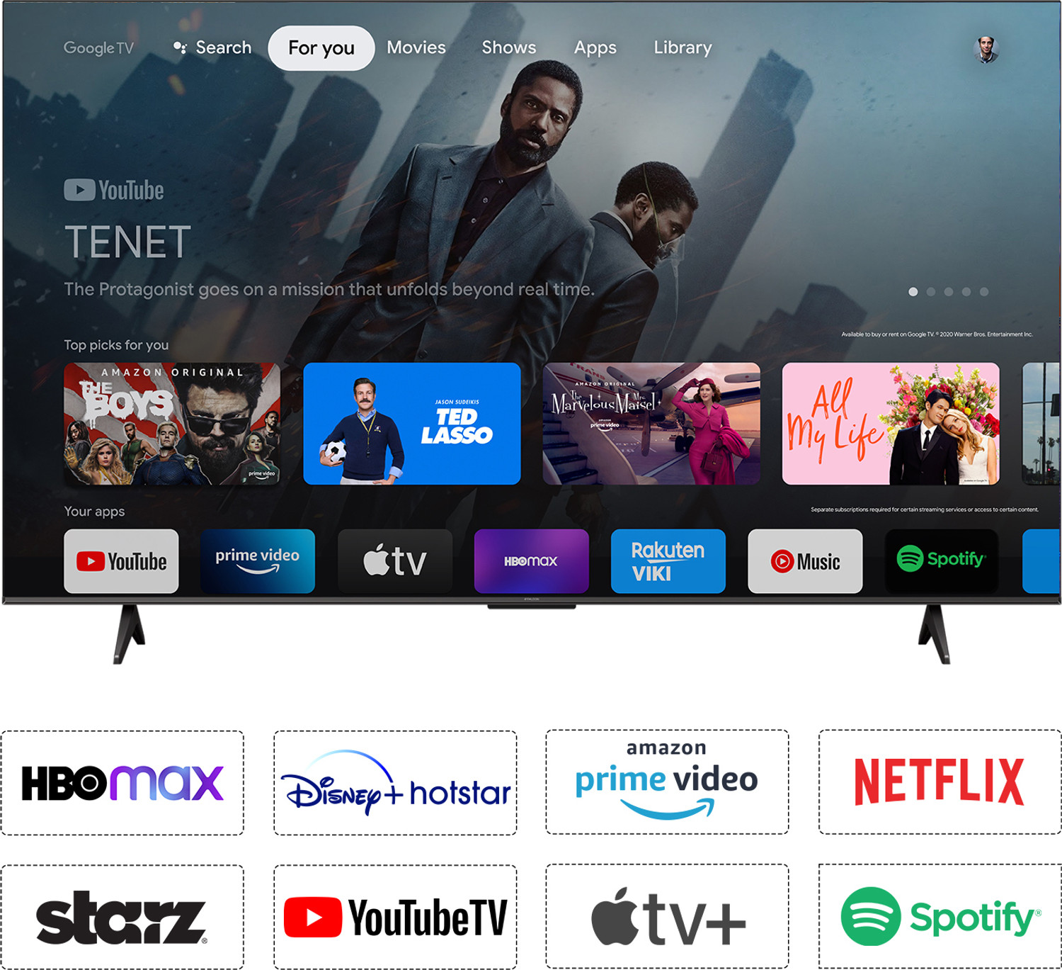 Image of iFFALCON U64 108 cm (43 inch) Ultra HD (4K) LED Smart Google TV with 24W Audio, HDR10
