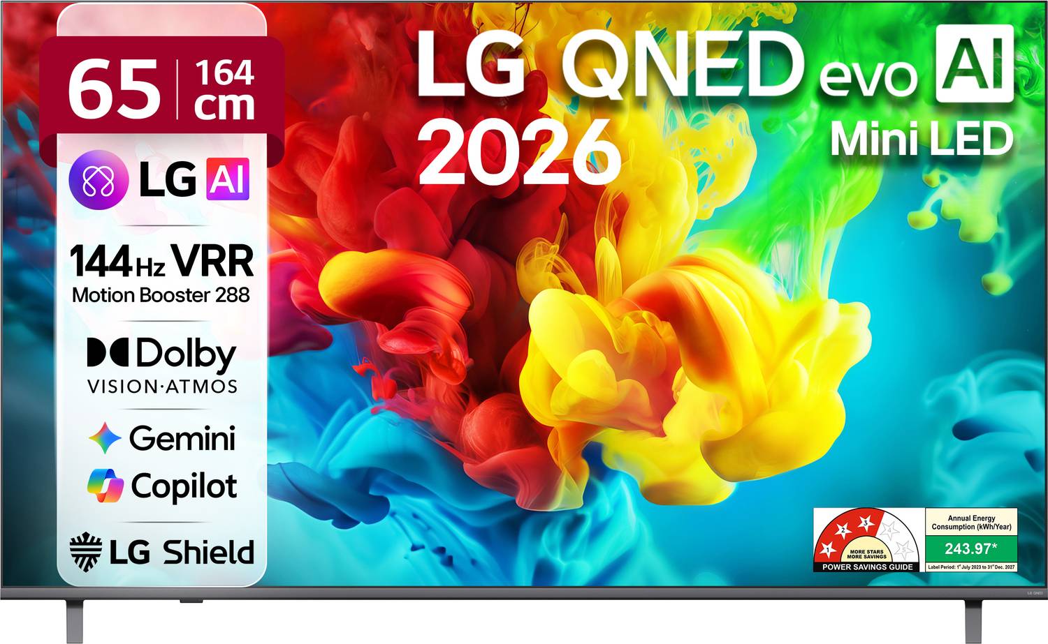 AI QNED evo 82 164 cm (65 inch) Ultra HD (4K) Mini LED Smart WebO