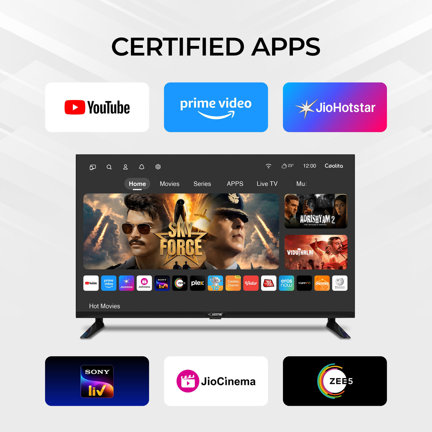 Image of BESTON 80 cm (32 inch) HD Ready LED Smart Coolita TV