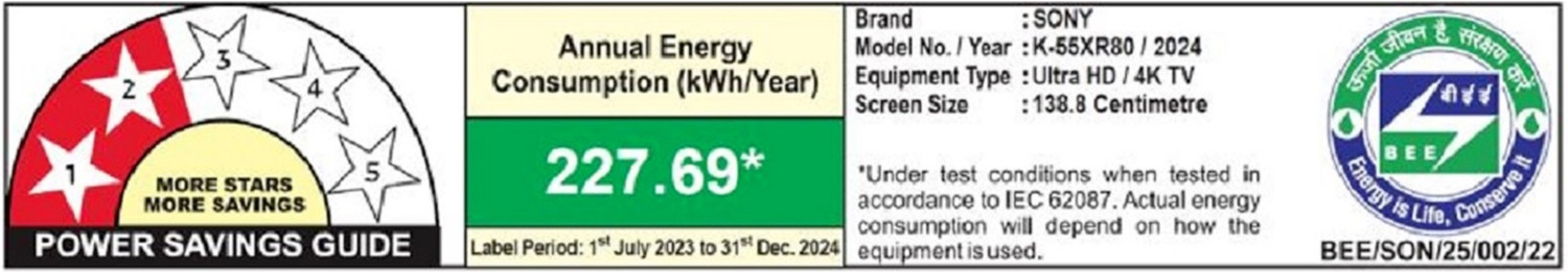 Image of SONY BRAVIA 8 138.8 cm (55 inch) OLED Ultra HD (4K) Smart Google TV with Advanced AI Processor XR, Studio Calibrated, Dolby Vision Atmos