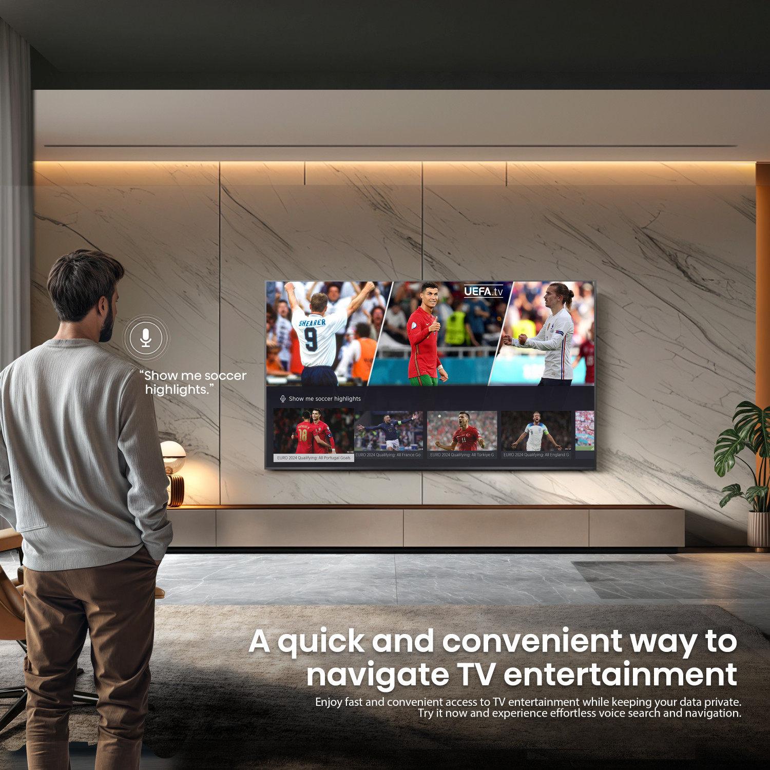 Image of Hisense 139 cm (55 inch) Ultra HD (4K) Mini LED Smart VIDAA TV 2026 Edition