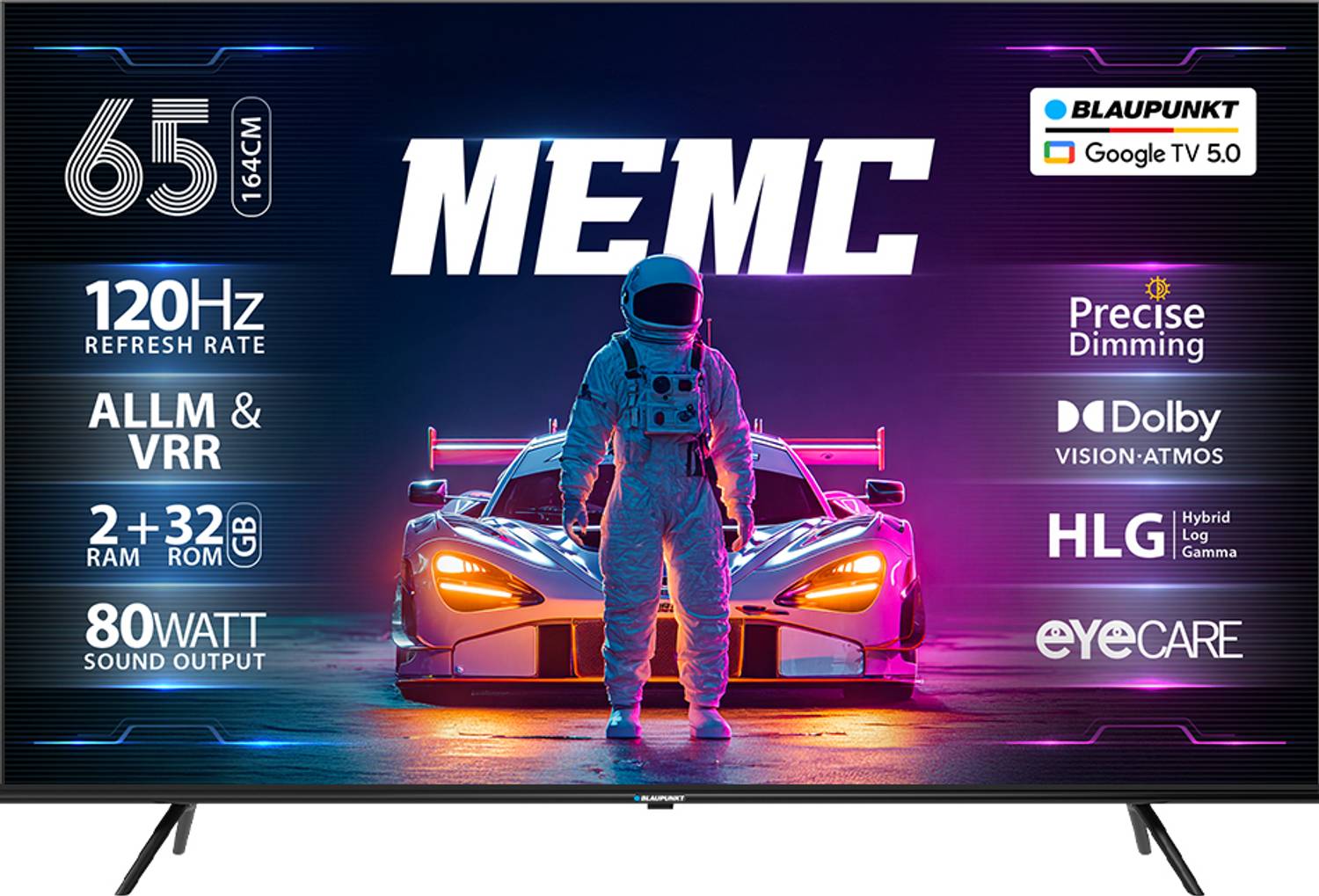 Blaupunkt SonicQ 164 cm (65 inch) QLED Ultra HD (4K) Smart Google