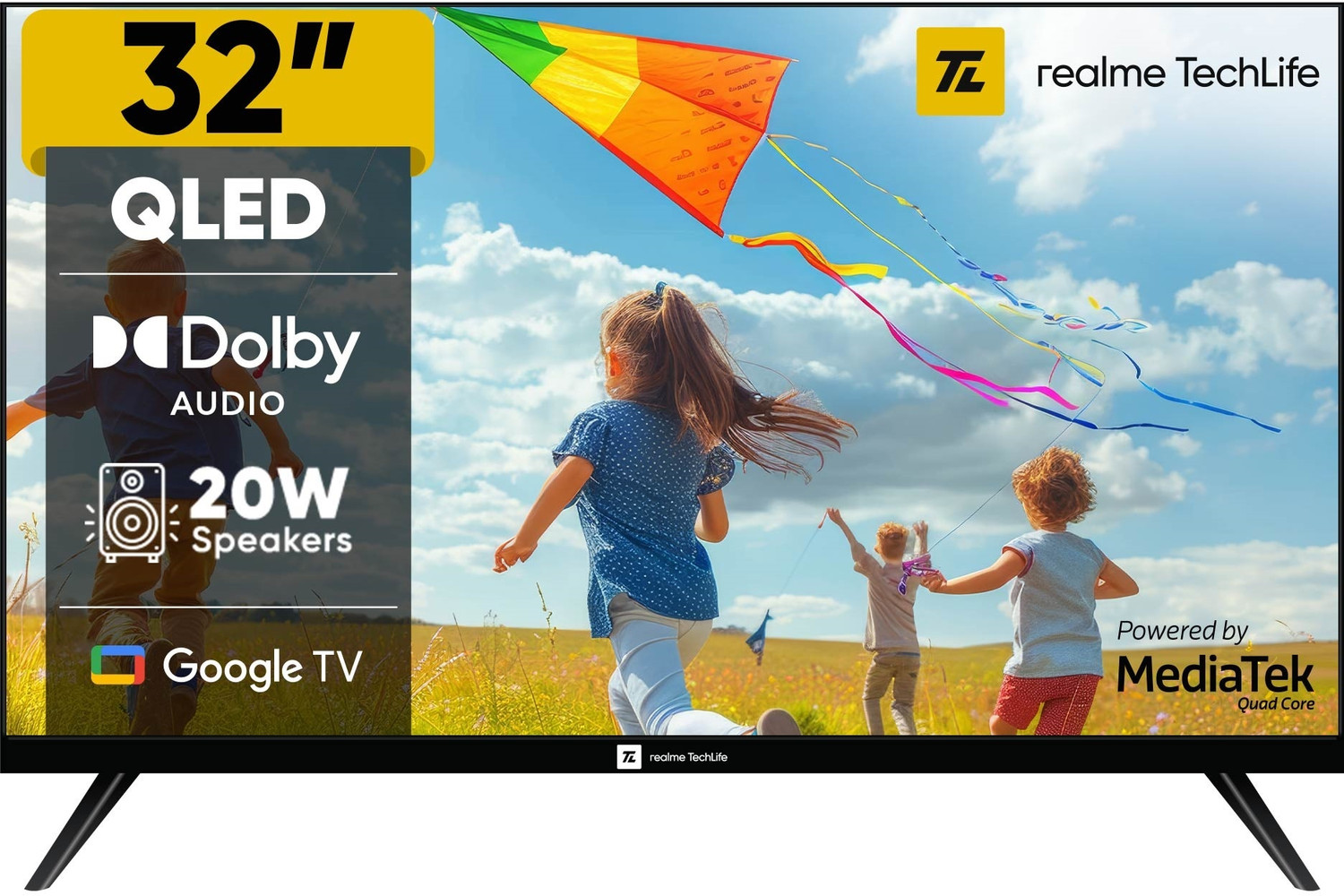 Image of realme TechLife 80 cm (32 inch) QLED HD Ready Smart Google TV 2026 Edition