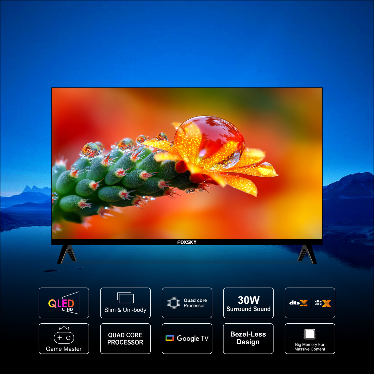 Image of Foxsky 127 cm (50 inch) QLED Ultra HD (4K) Smart Google TV