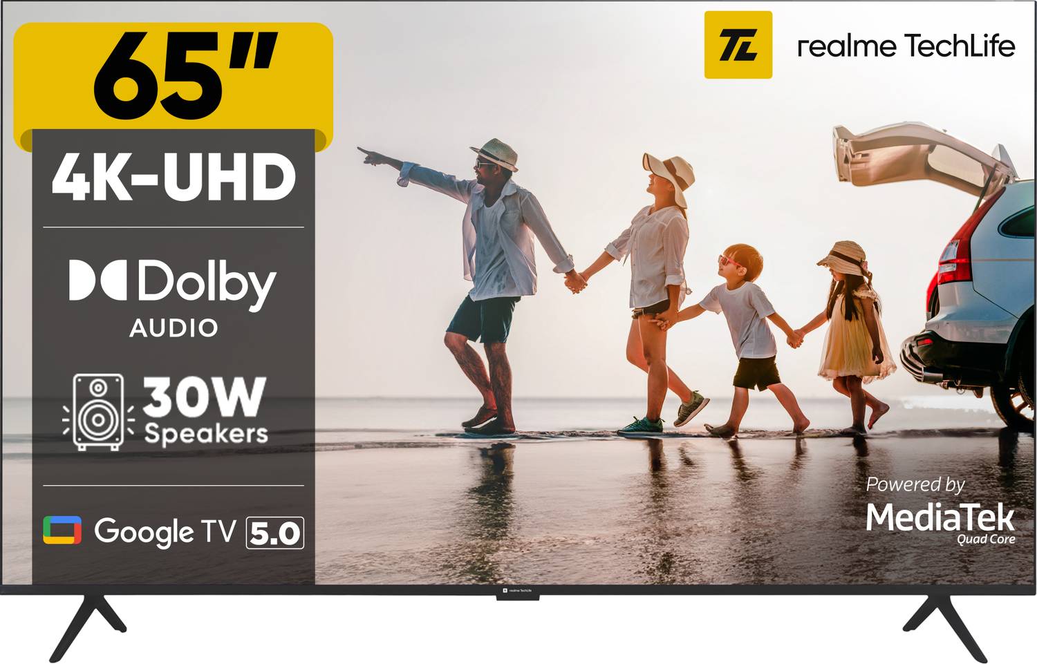 realme TechLife 165 cm (65 inch) Ultra HD (4K) LED Smart Google T