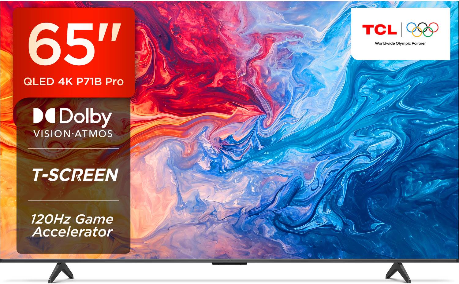 TCL P71B Pro 164 cm (65 inch) QLED Ultra HD (4K) Smart Google TV with Hands Free Voice Control |Dolby Vision- Atmos | DTS Virtual : X, ONKYO 2.1ch |120Hz Game Accelerator (65P71B Pro) Online at best Prices In India