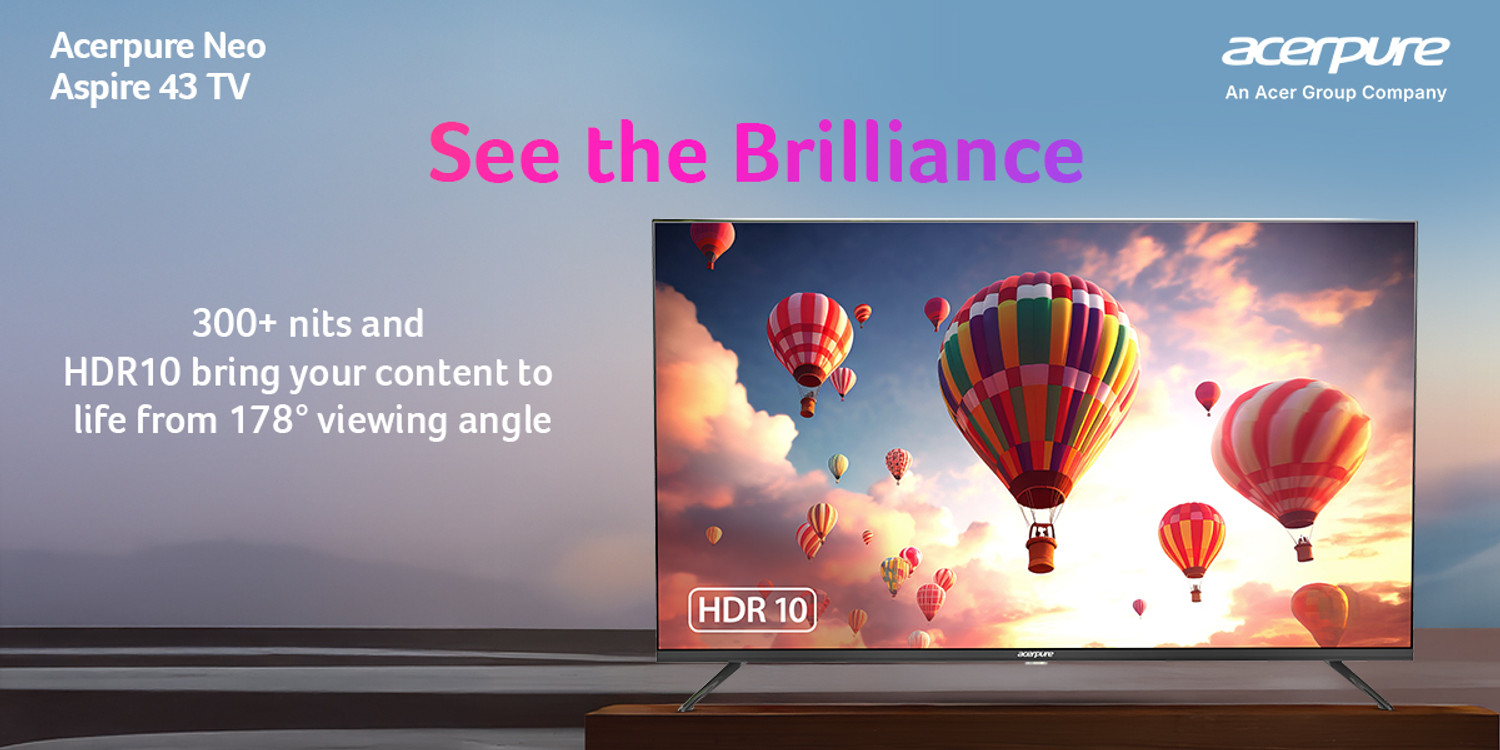 Image of acerpure Aspire Neo 108 cm (43 inch) Full HD LED Smart Google TV with GTV 5.0 | Ref+ Design |Android 14 | Dolby Audio | 30W Sound | HDR10| Built-in Satellite Tuner | Wall Mount Included