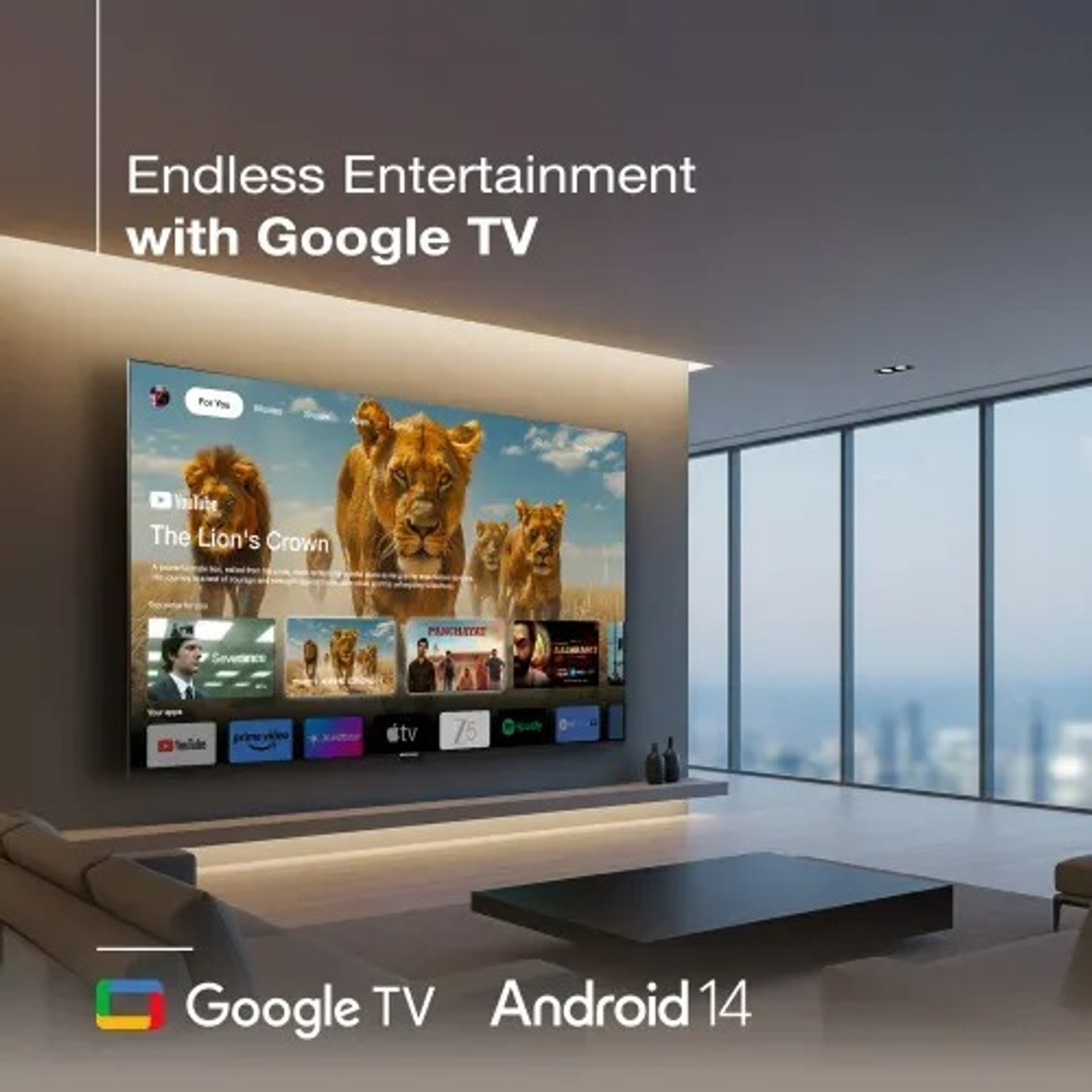 Image of Sansui 165 cm (65 inch) QLED Ultra HD (4K) Smart Google TV with Dolby Vision, Dolby Atmos &30W Box Speaker