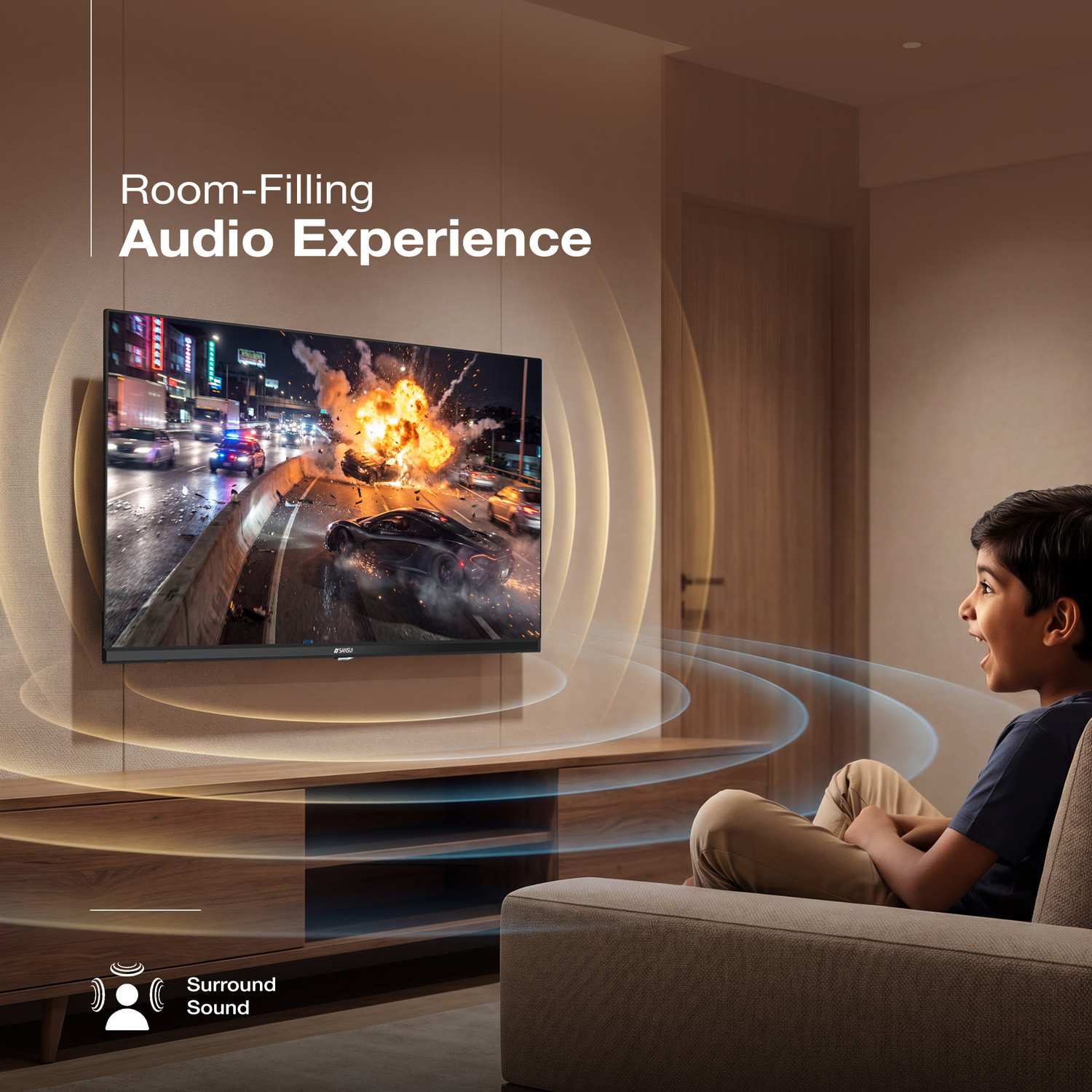 Image of Sansui 80 cm (32 inch) HD Ready LED Smart Coolita TV with IPS Panel| Dolby Audio| Surround Sound| 60Hz Refresh Rate