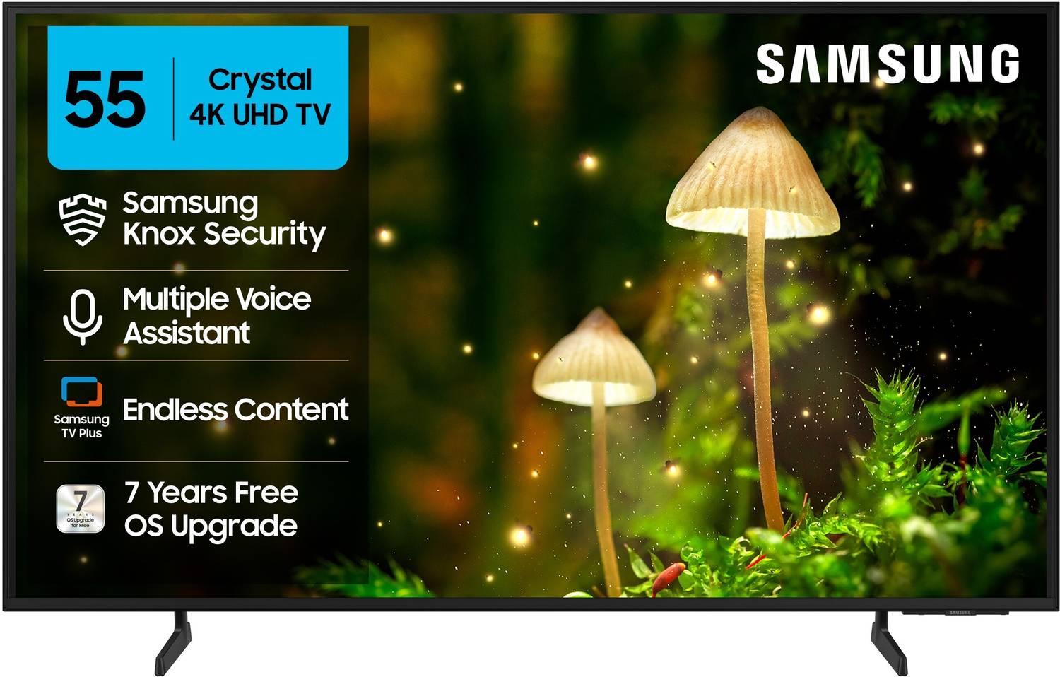 Samsung 55 inch Crystal 4K Ultra HD LED Smart TV - Image 1