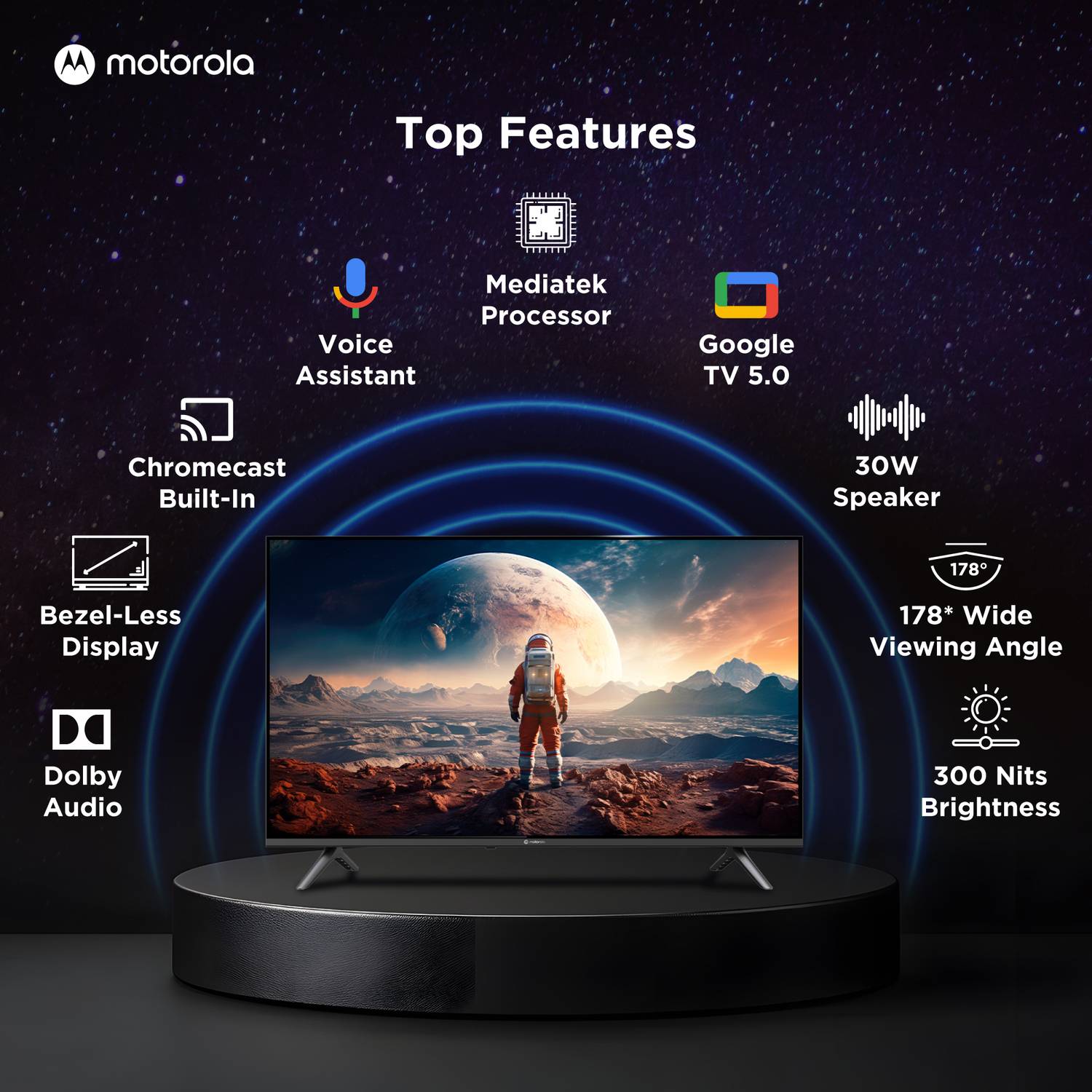 Motorola 43 inch QLED 4K Smart Google TV 2025 - Image 2