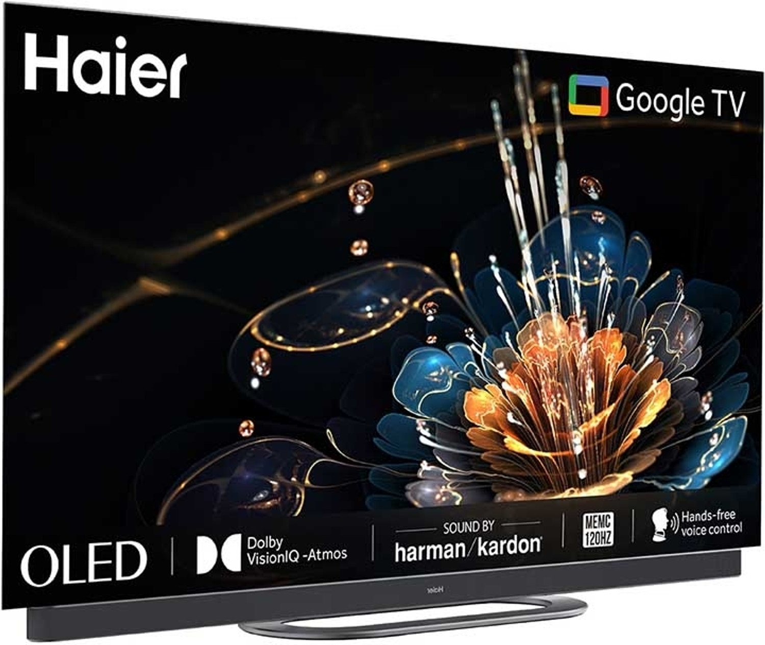 Image of Haier 127 cm (50 inch) QLED Ultra HD (4K) Smart Google TV with features Dolby Vision and Dolby Atmos, Hands-Free Voice Control with Google Assistant, and MEMC 60Hz technology