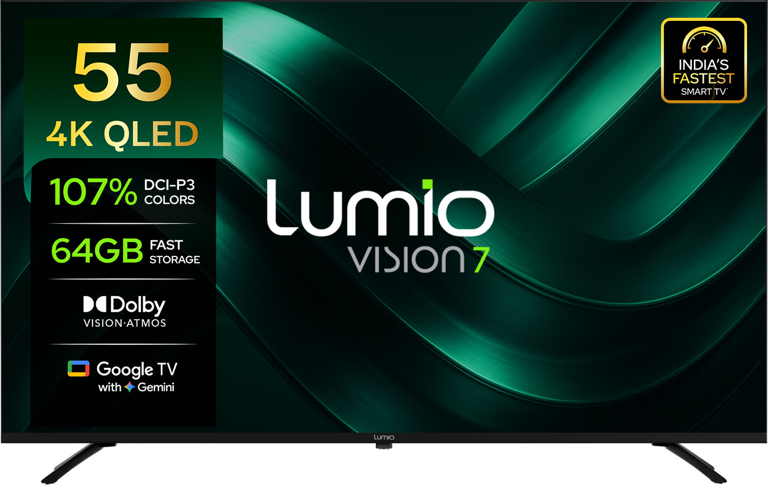 Image of Lumio Vision 7 II 139 cm (55 inch) QLED Ultra HD (4K) Smart Google TV