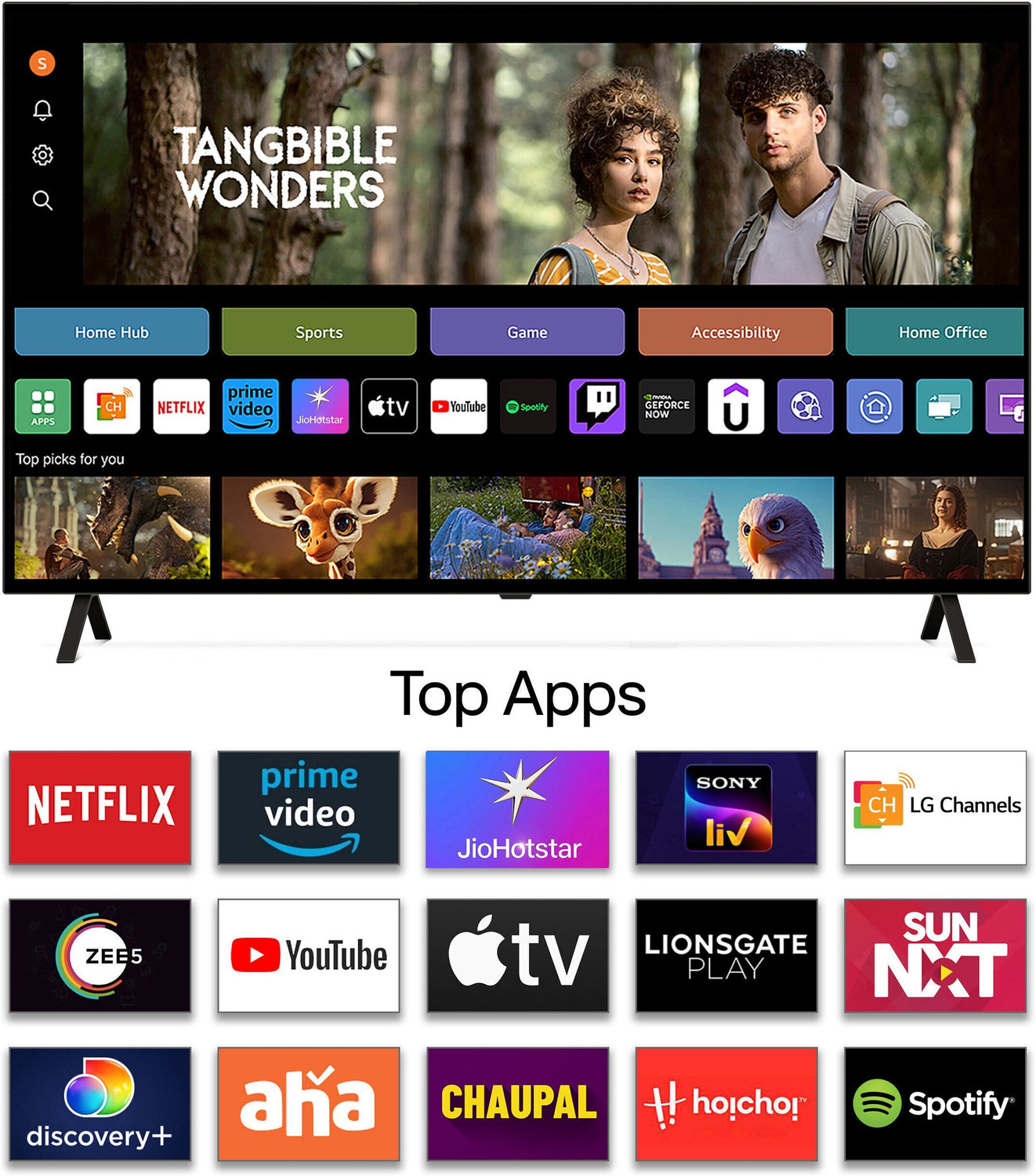 Image of LG AI TV OLED B4 139 cm (55 inch) OLED Ultra HD (4K) Smart WebOS TV with Alpha 8 AI Processor 4K | AI Picture Pro | Dolby Vision | AI Sound Pro (Virtual 9.1.2 Surround) | Dolby Atmos | 120Hz Refresh Rate | Magic Remote | Nvidia G-Sync & AMD Freesync Compatible | Chromecast Built-in