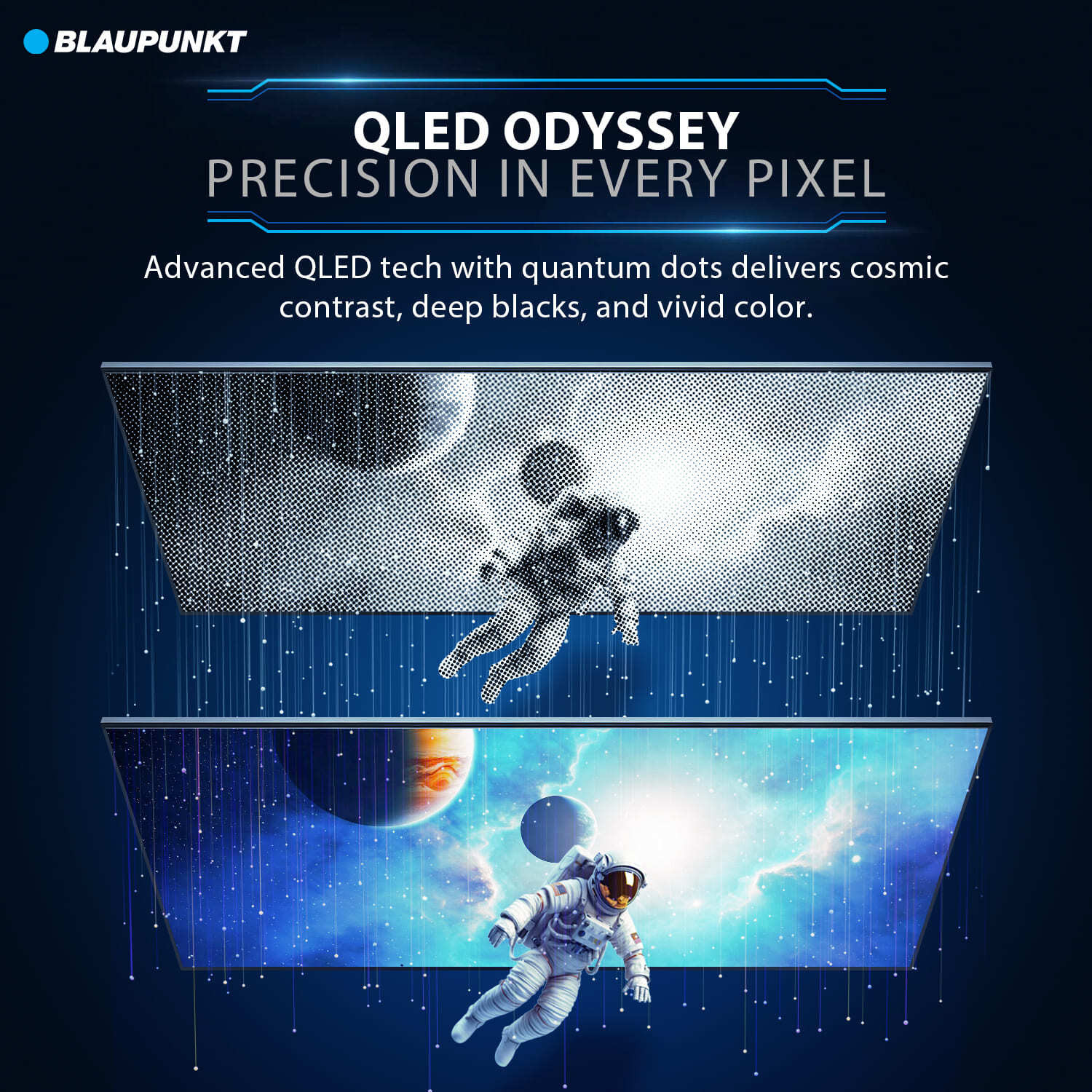 Image of Blaupunkt Quantum Dot 126 cm (50 inch) QLED Ultra HD (4K) Smart Google TV with Dolby Atmos 50 Watts Sound Output AI Smooth Motion Rate HDR 10 with WCG Google Assistant