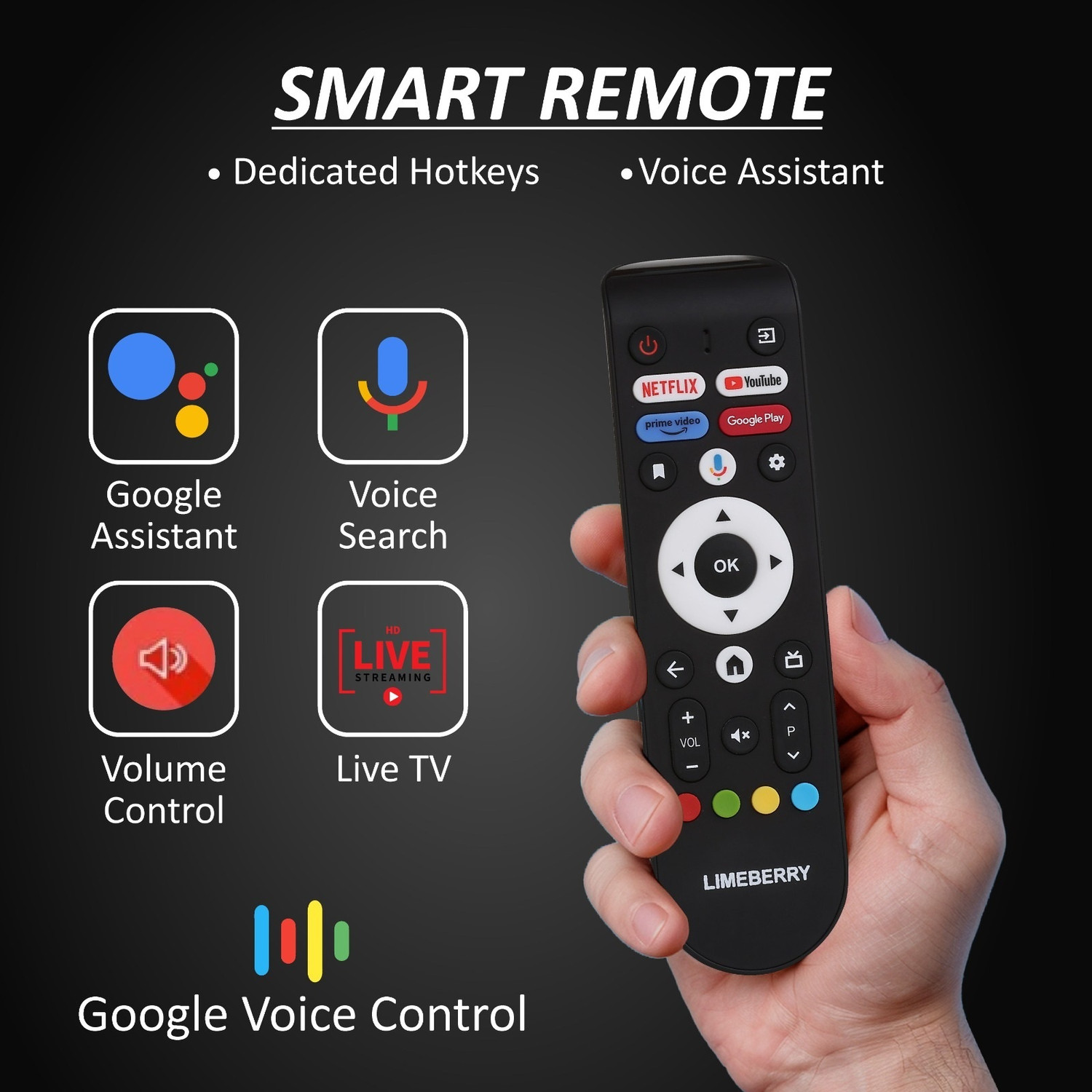 Image of LIMEBERRY Google 81 cm (32 inch) Full HD LED Smart Google TV with Remote